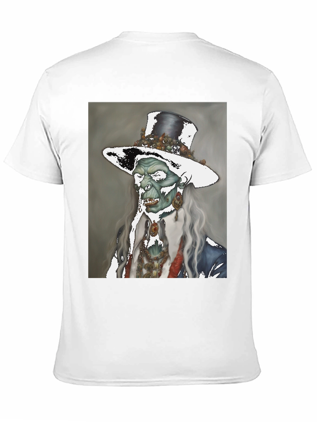 Black Zombie Gentleman T-Shirt - Undead Elegance view 11