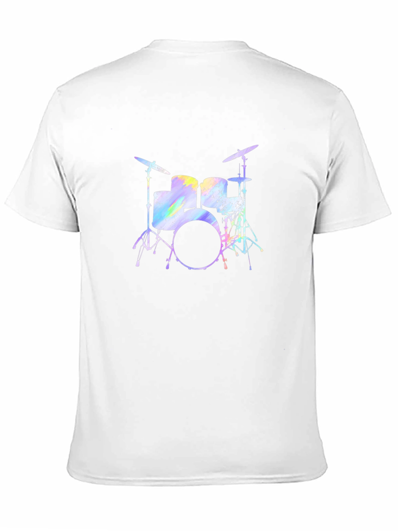 Black Drum Set Graphic T-Shirt - Music Lover Tee view 11