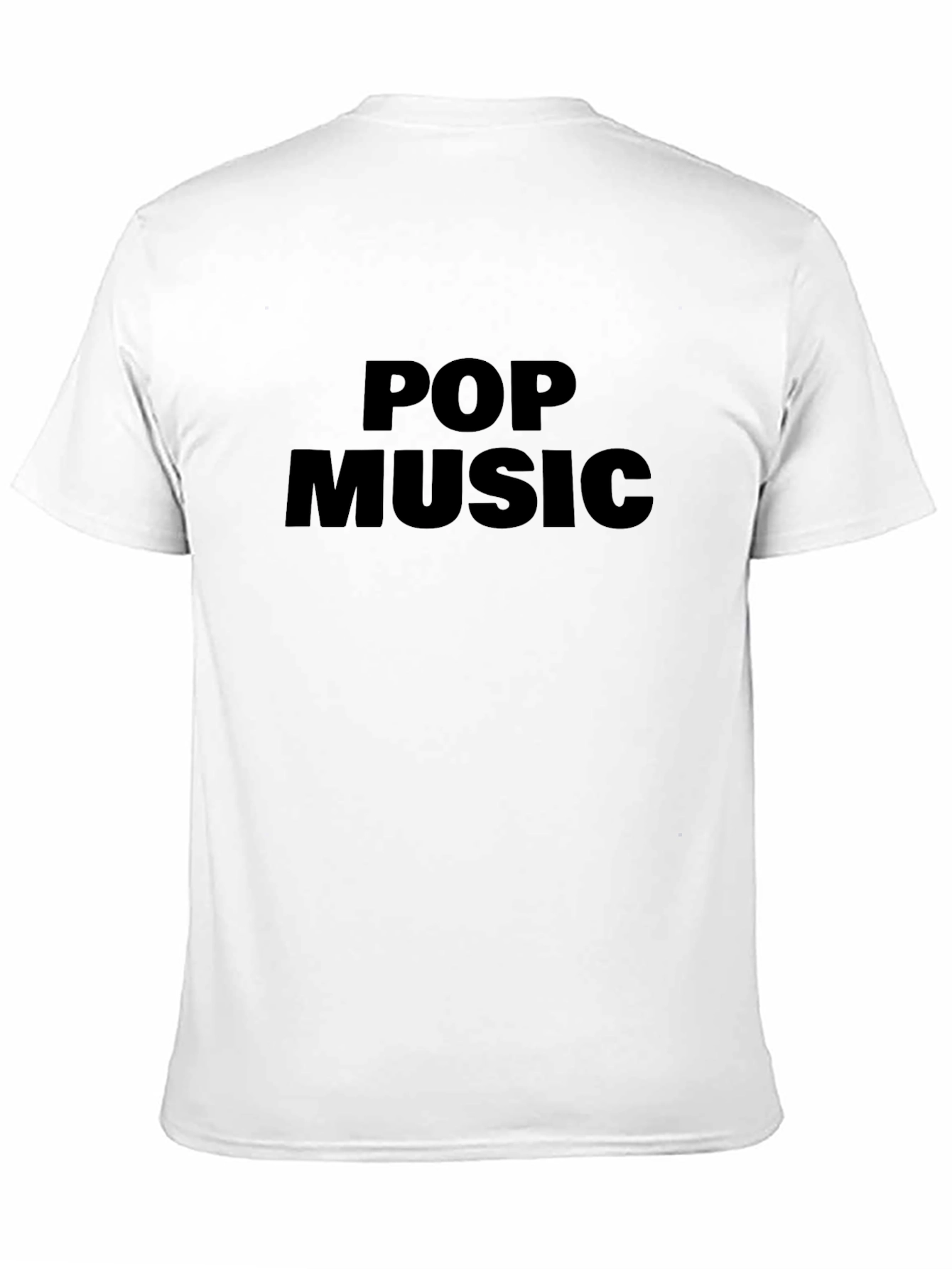Black Pop Music Black Graphic T-Shirt view 11