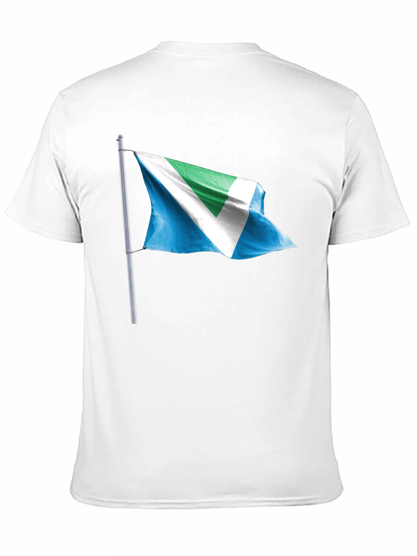 Black Vegan Flag Graphic T-Shirt - Black Crew Neck view 11