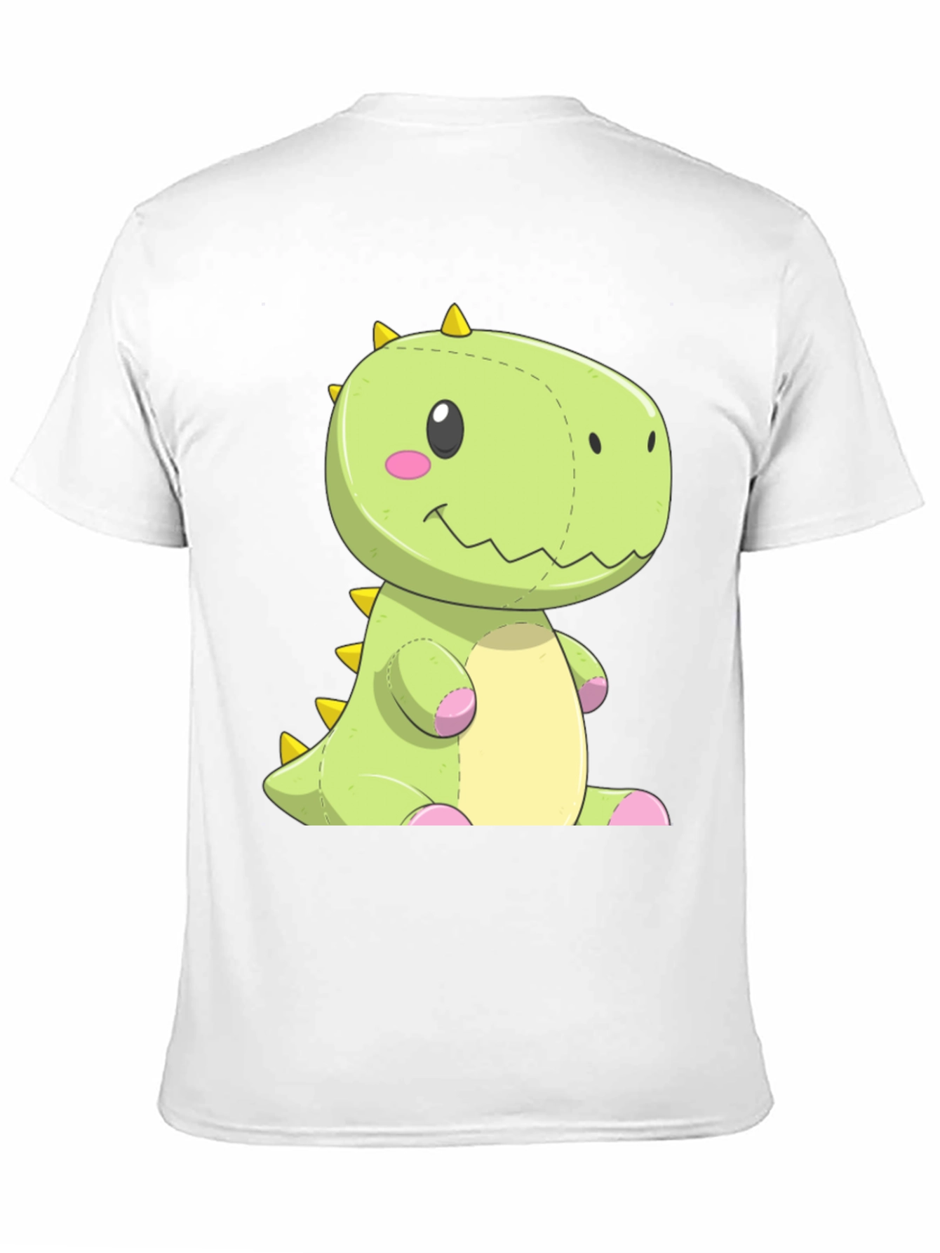 Black Dinosaur Plush Graphic Tee - Black Cotton Shirt view 11