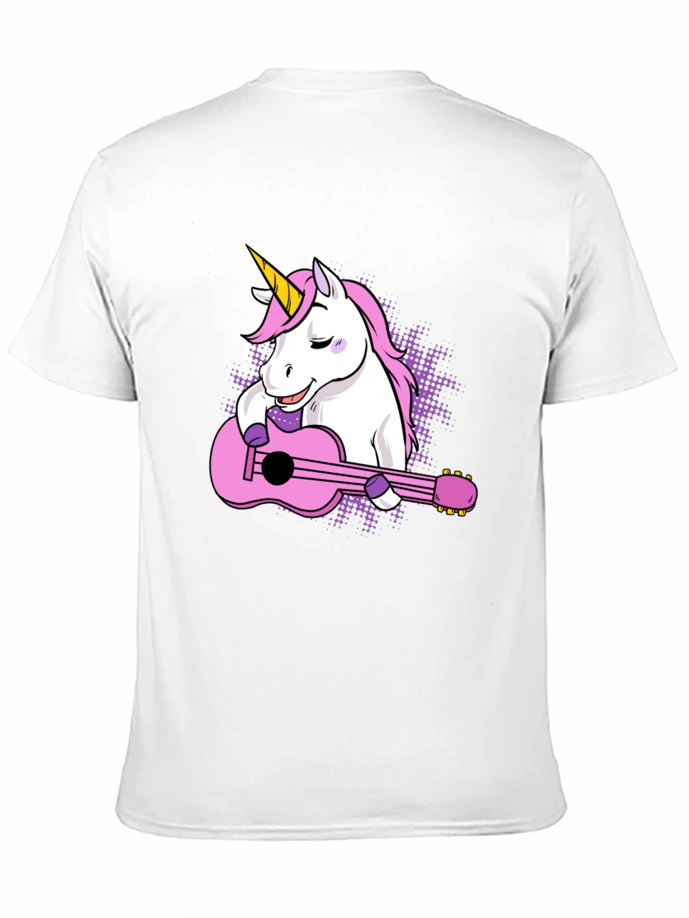 Black Unicorn Guitar T-Shirt - Cute Graphic Tee view 11