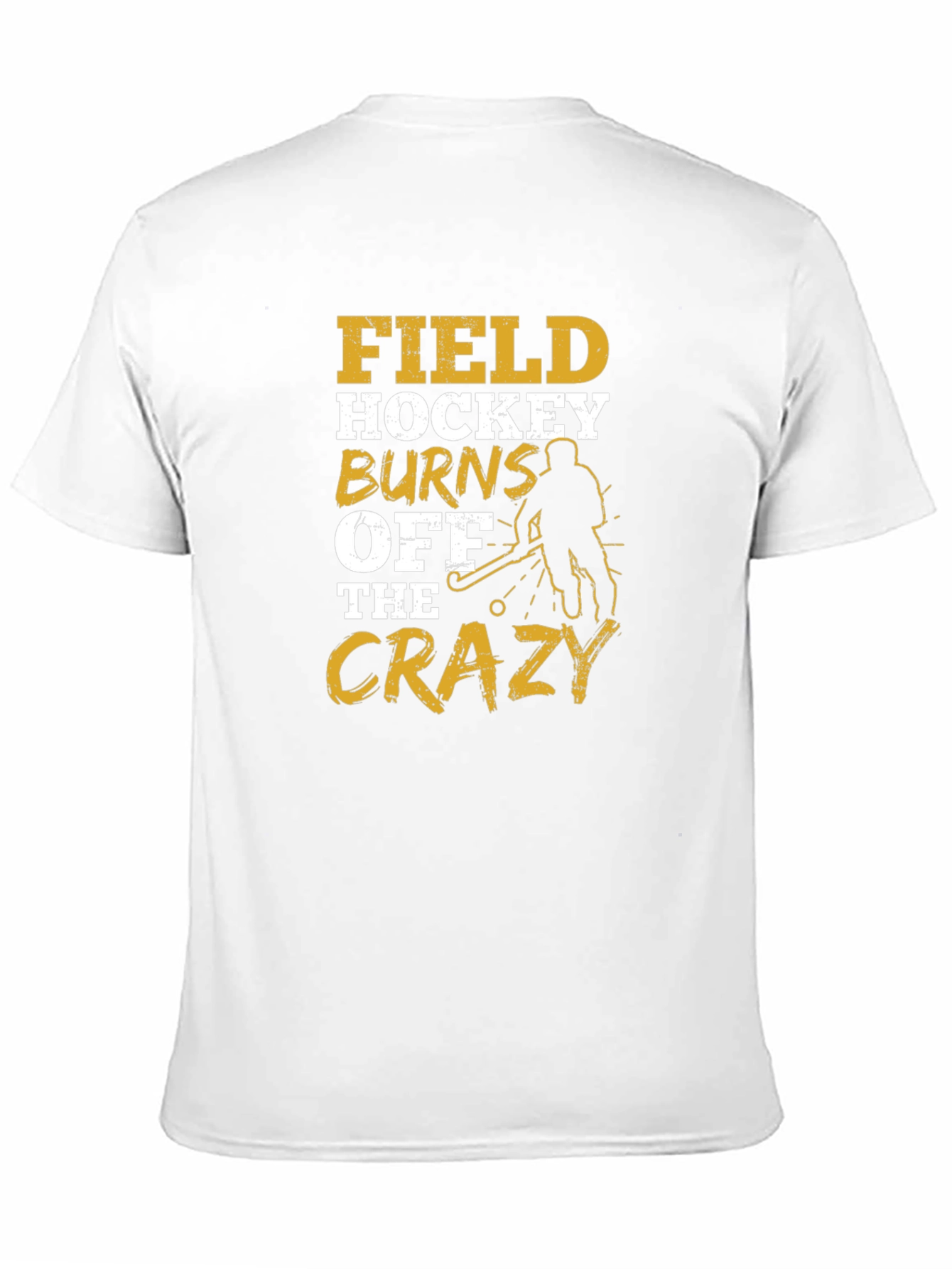 Black Field Hockey Burns Off The Crazy T-Shirt view 11