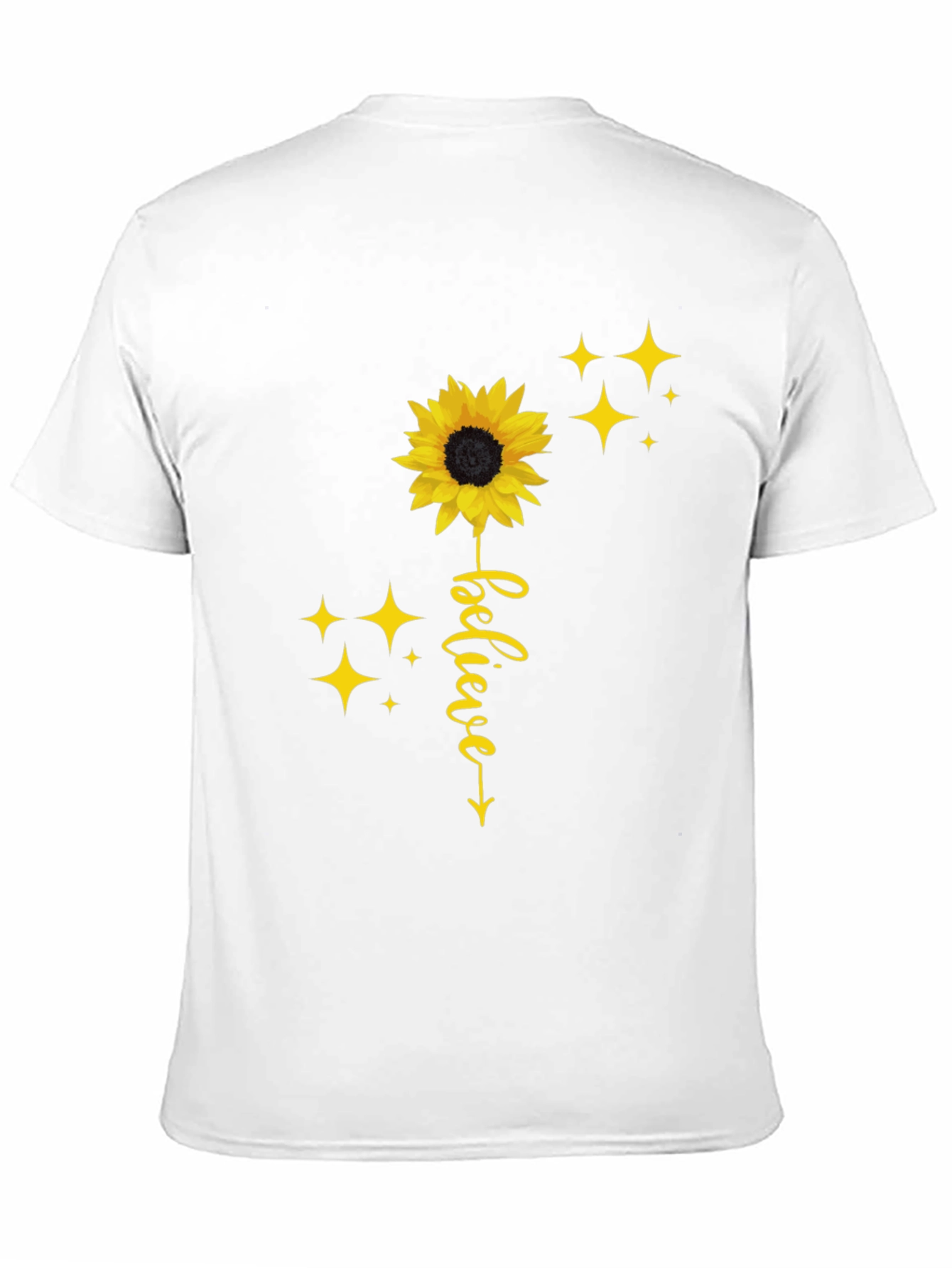Black Believe Sunflower Graphic Tee - Black view 11