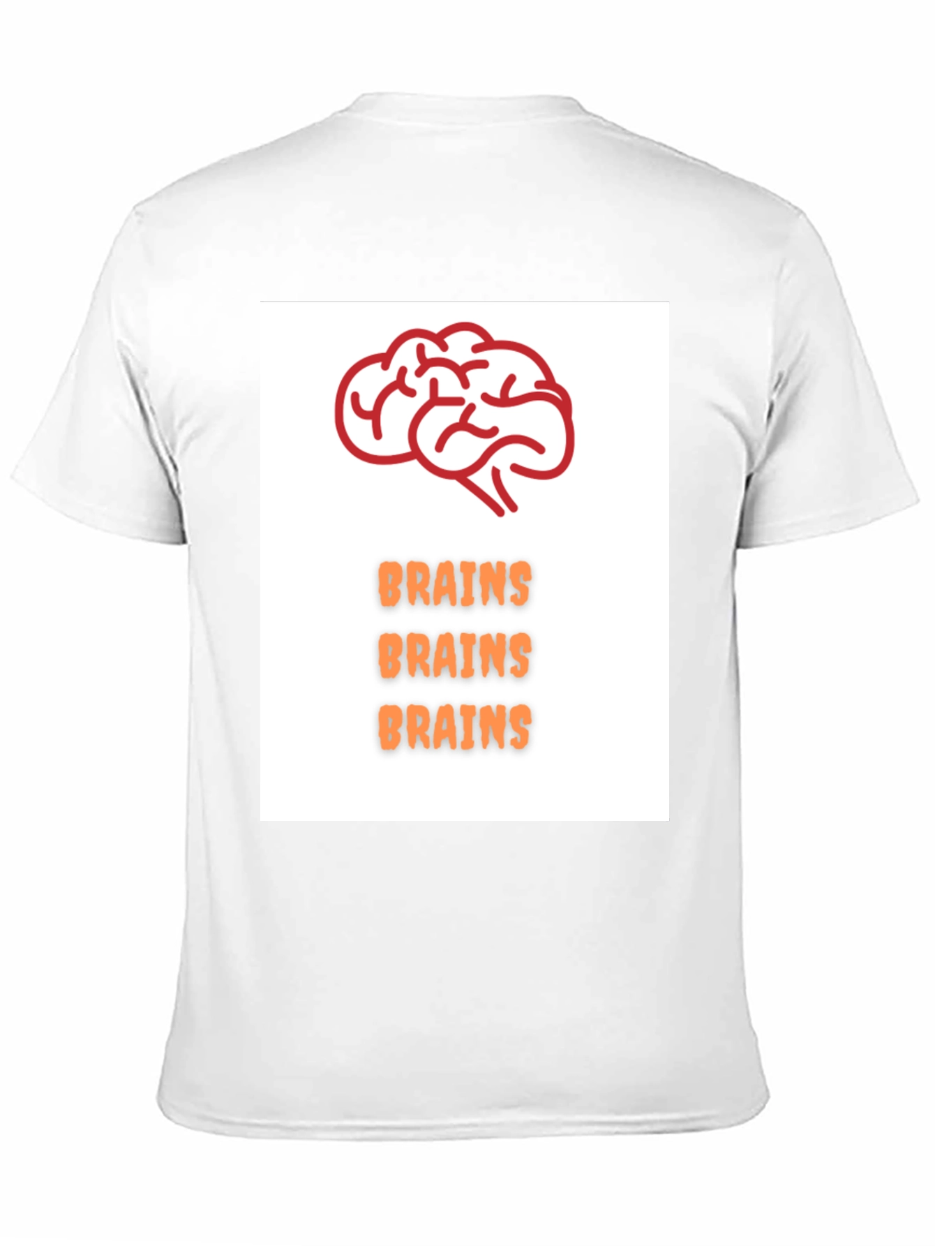 Black Brains T-Shirt - Black Crew Neck Tee view 11