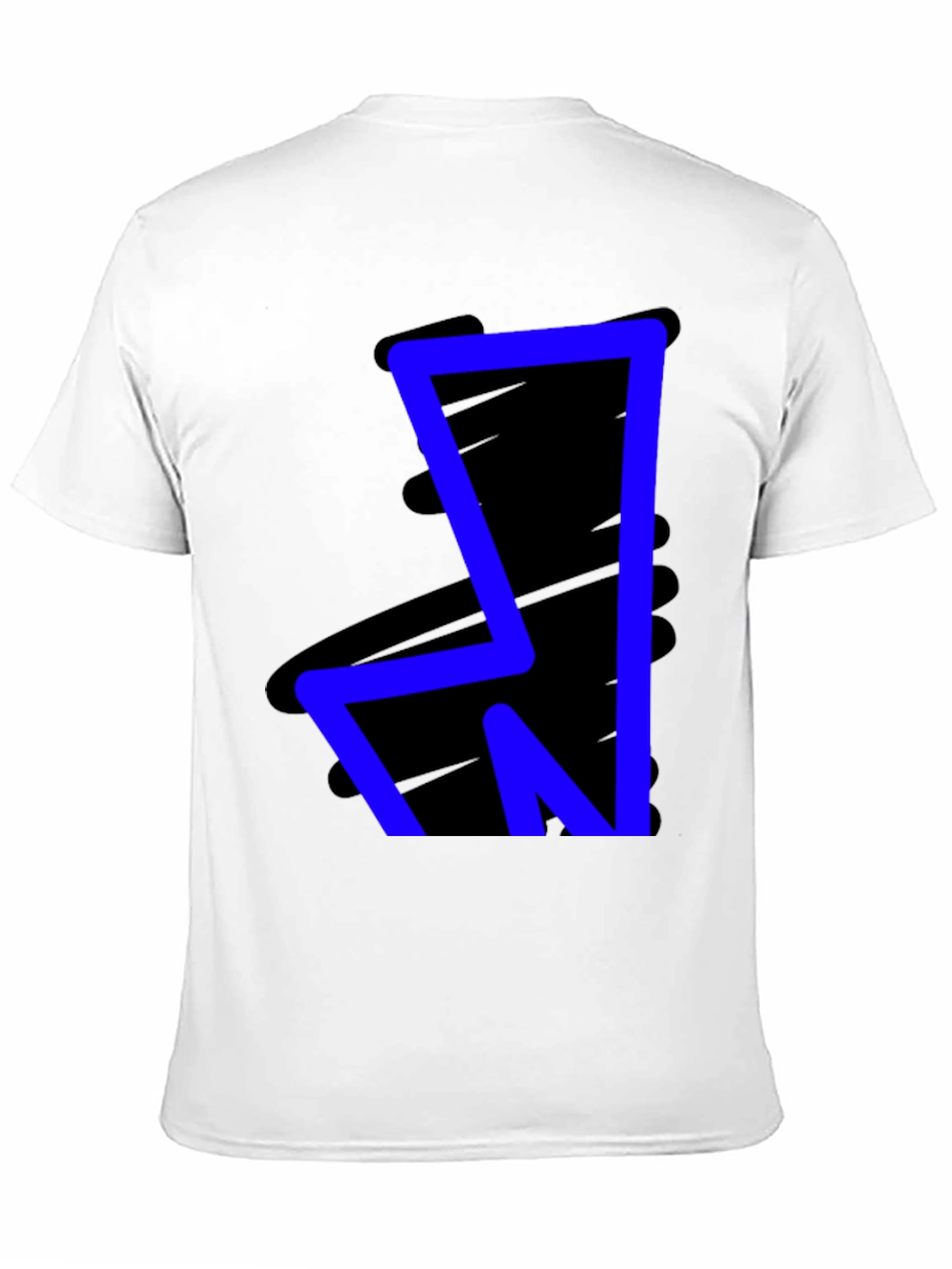 Black Bold Blue Graphic Tee - Modern Style view 11