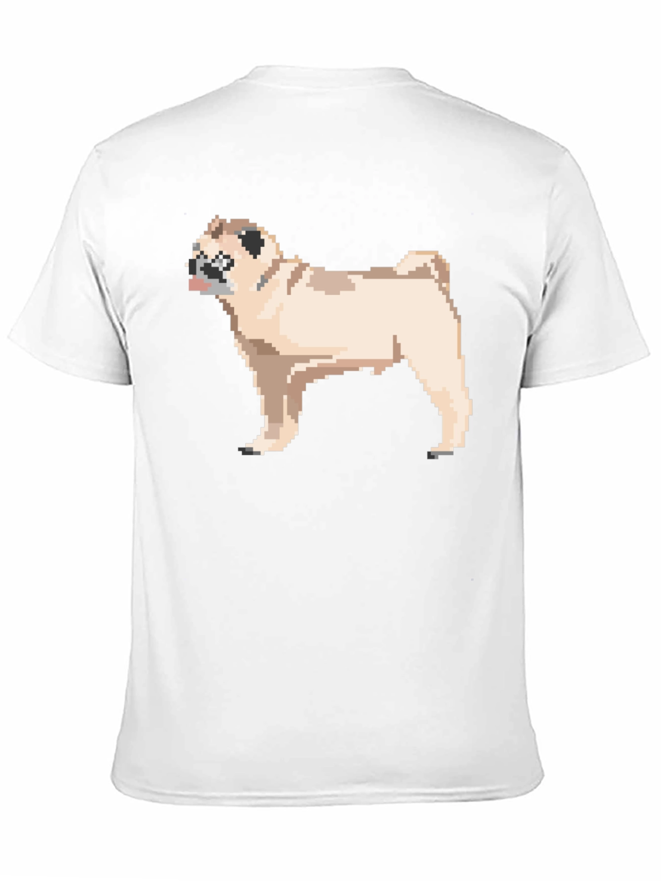 Black Pixel Pug T-Shirt - Retro Dog Lover Tee view 11