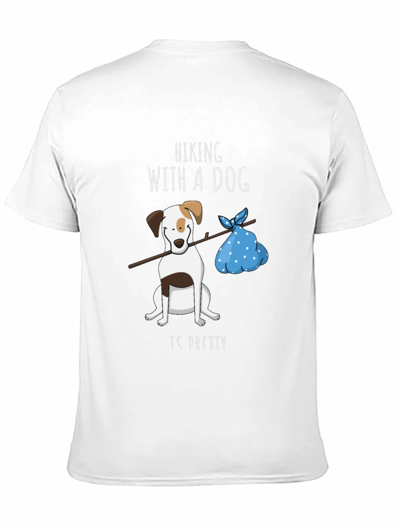 Black Hiking with a Dog Graphic Tee view 11