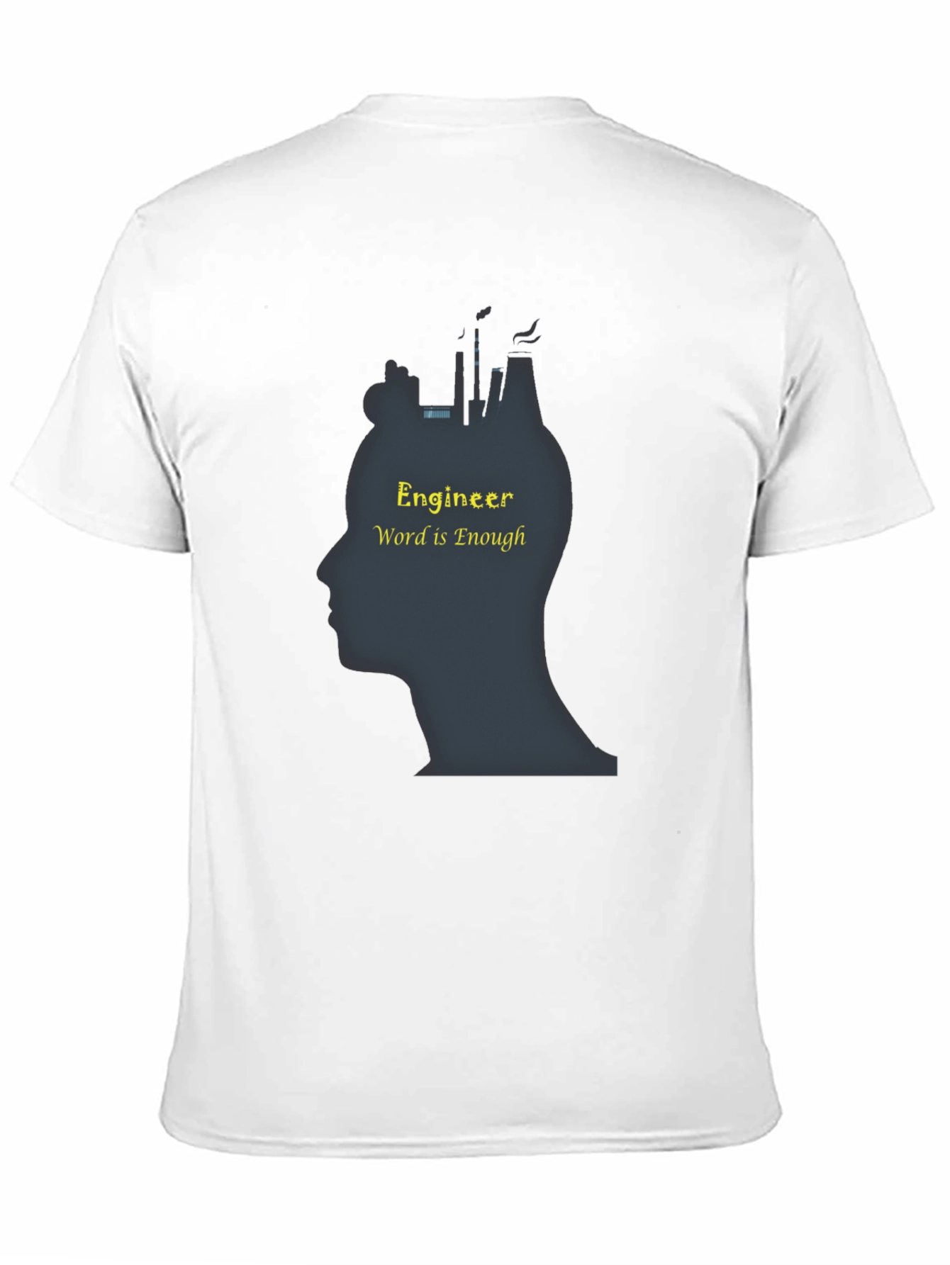 Black Engineer Word is Enough T-Shirt - Soft Cotton view 11
