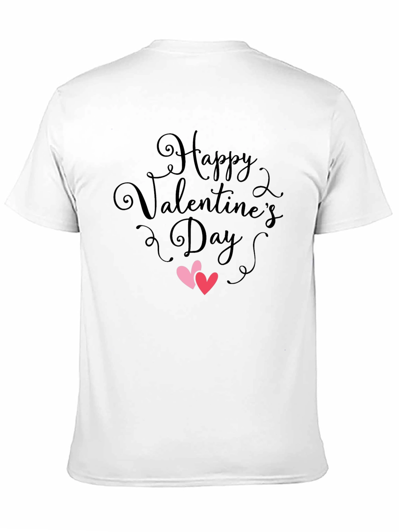 Black Valentine's Day Heart Graphic T-Shirt view 11