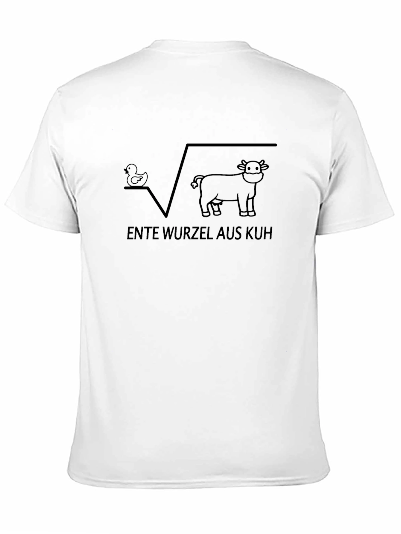Ente Wurzel Aus Kuh T-Shirt - Funny German Math Design - 11