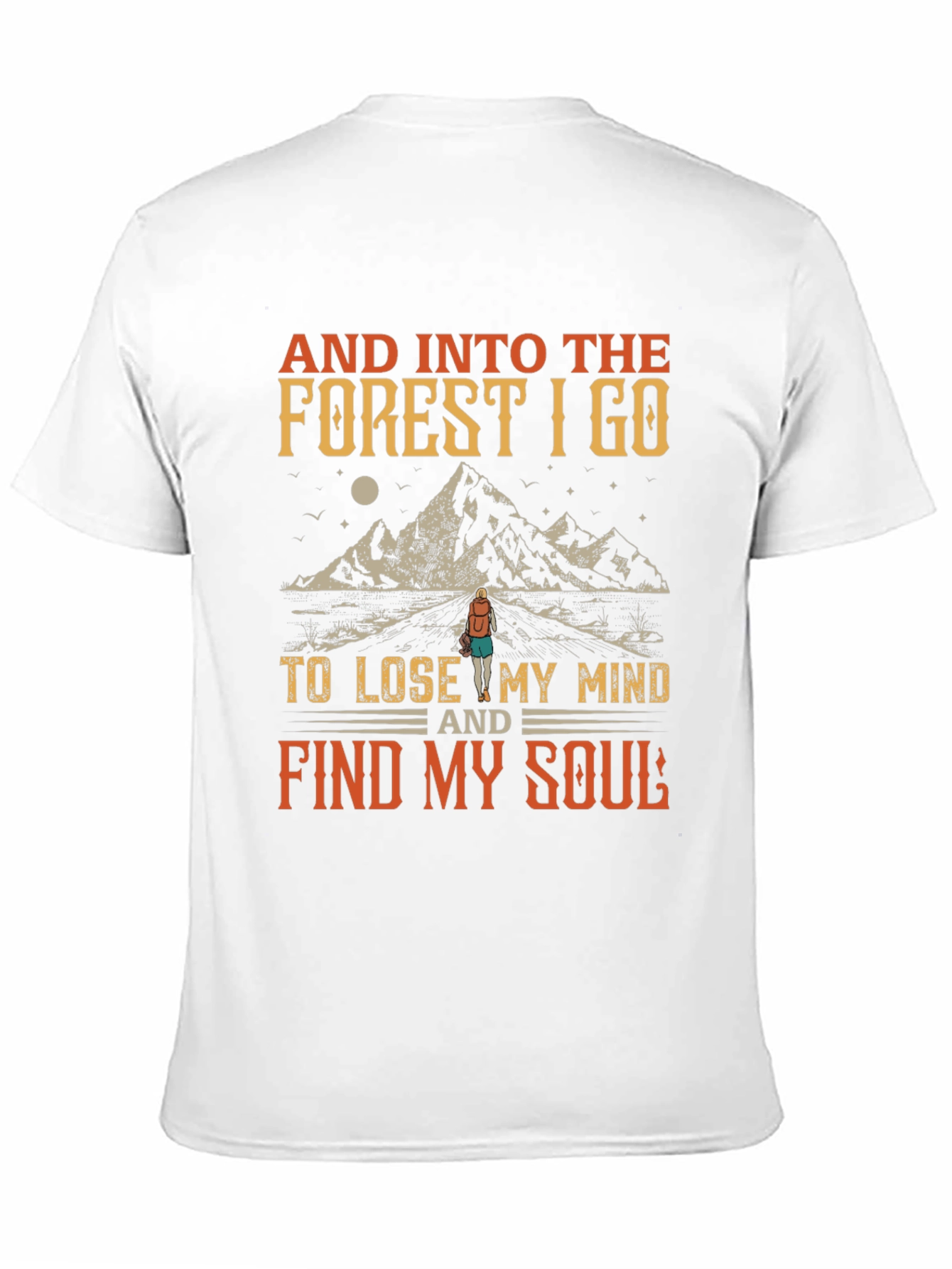 Black Into the Forest Graphic Tee view 11