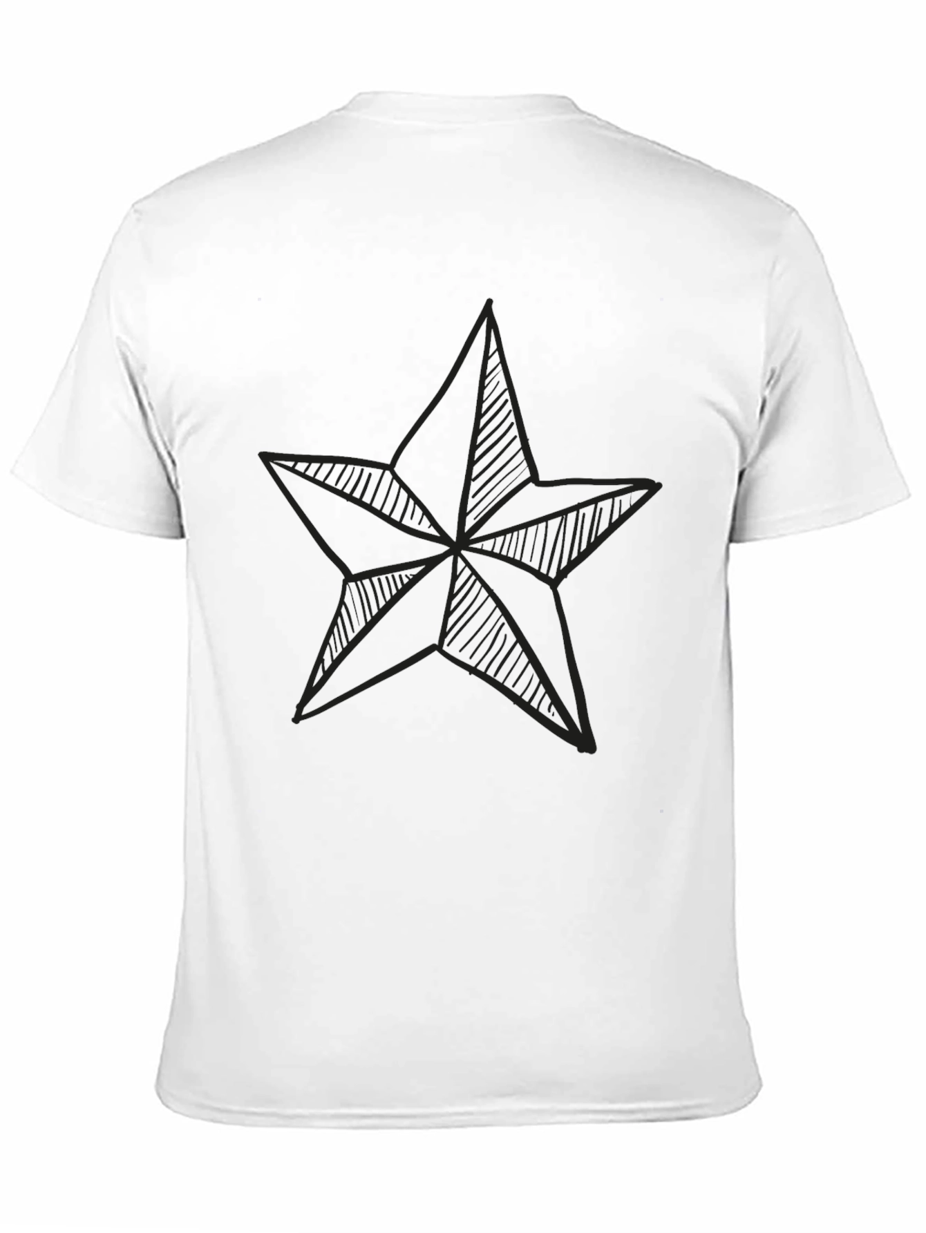 Black Men's Black Star Graphic Tee - Casual Comfort view 11