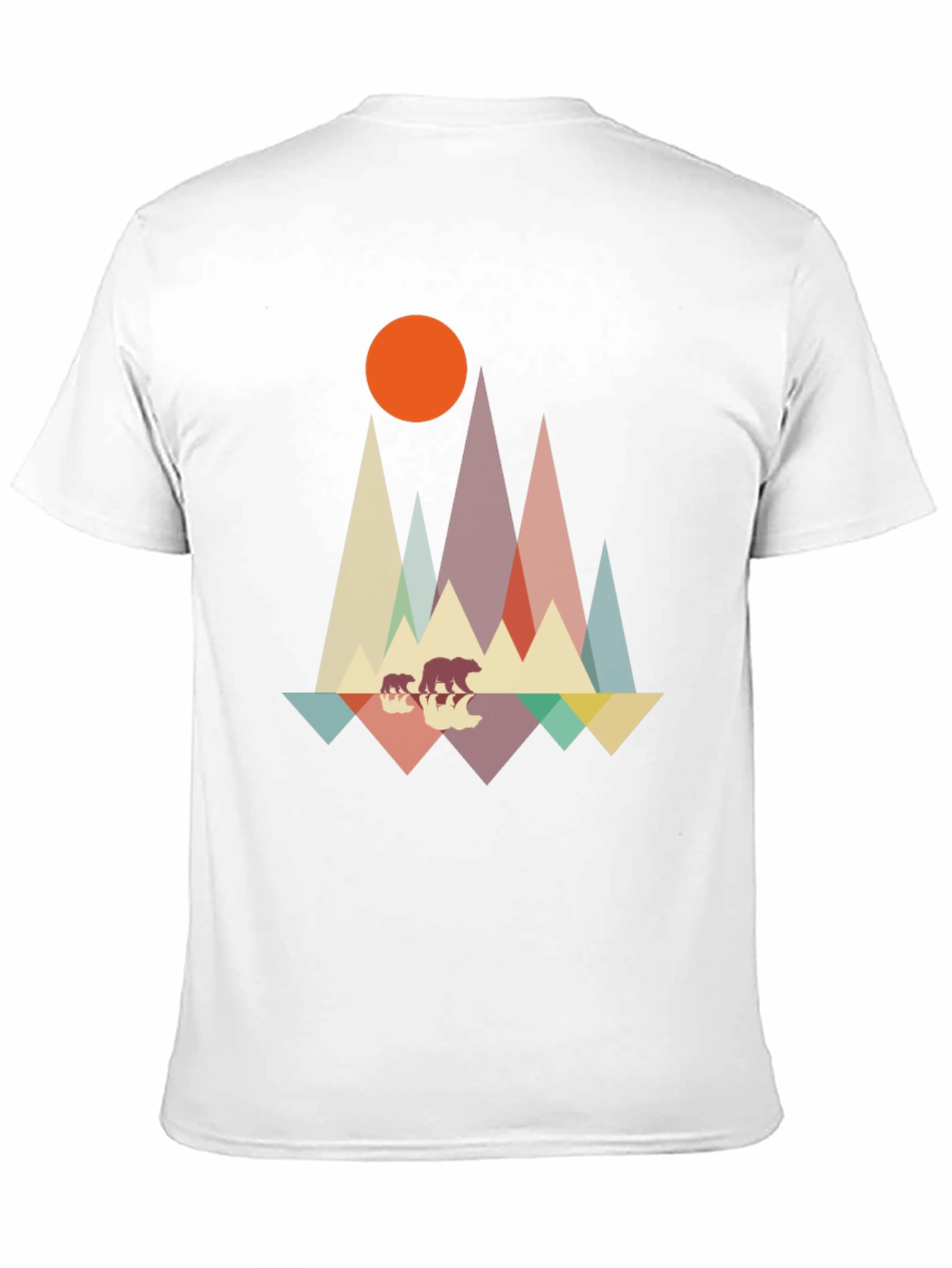 Black Retro Bear Mountain Graphic Tee view 11