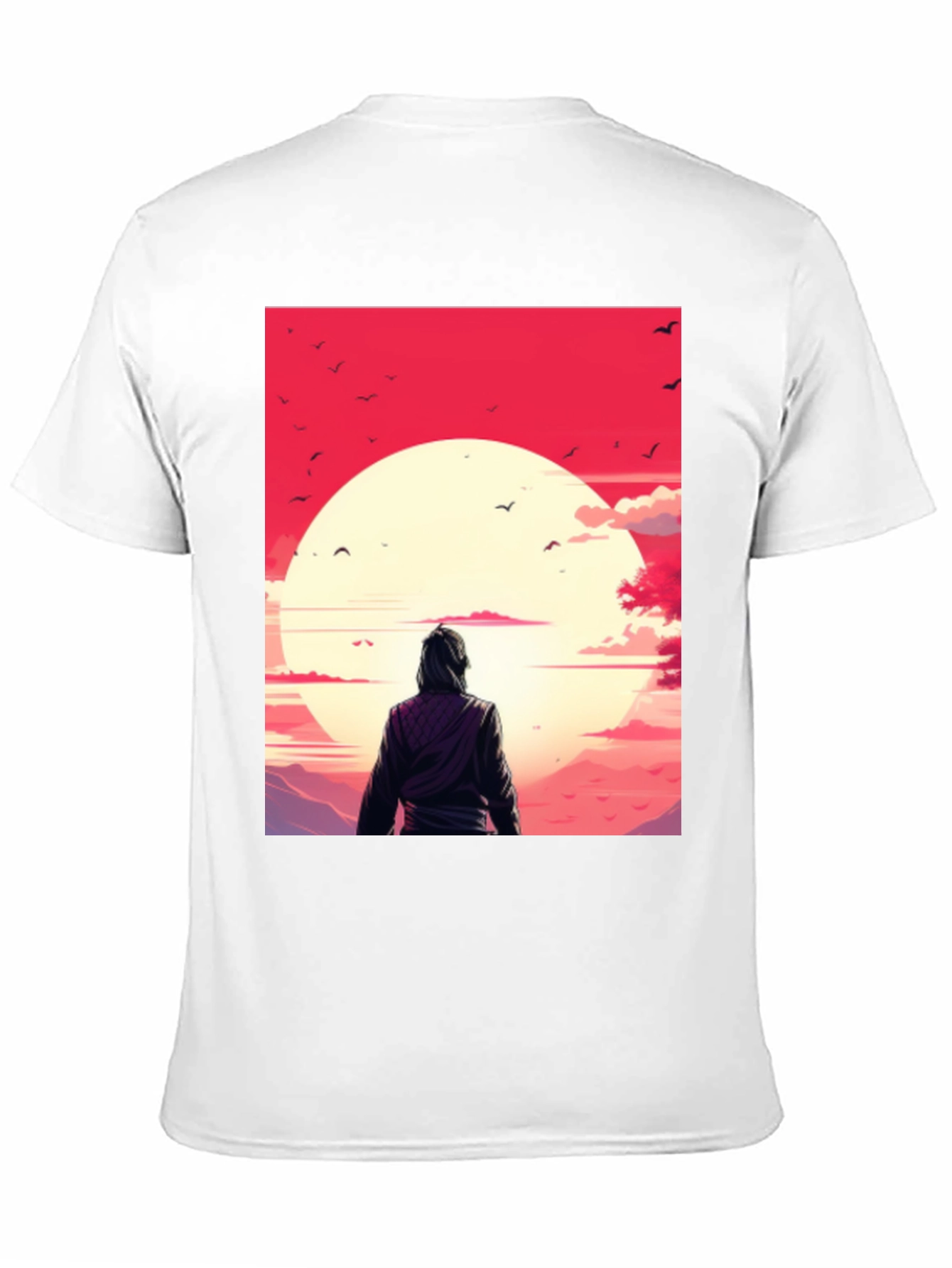 Black Sunset Graphic Tee - Black Casual T-Shirt view 11