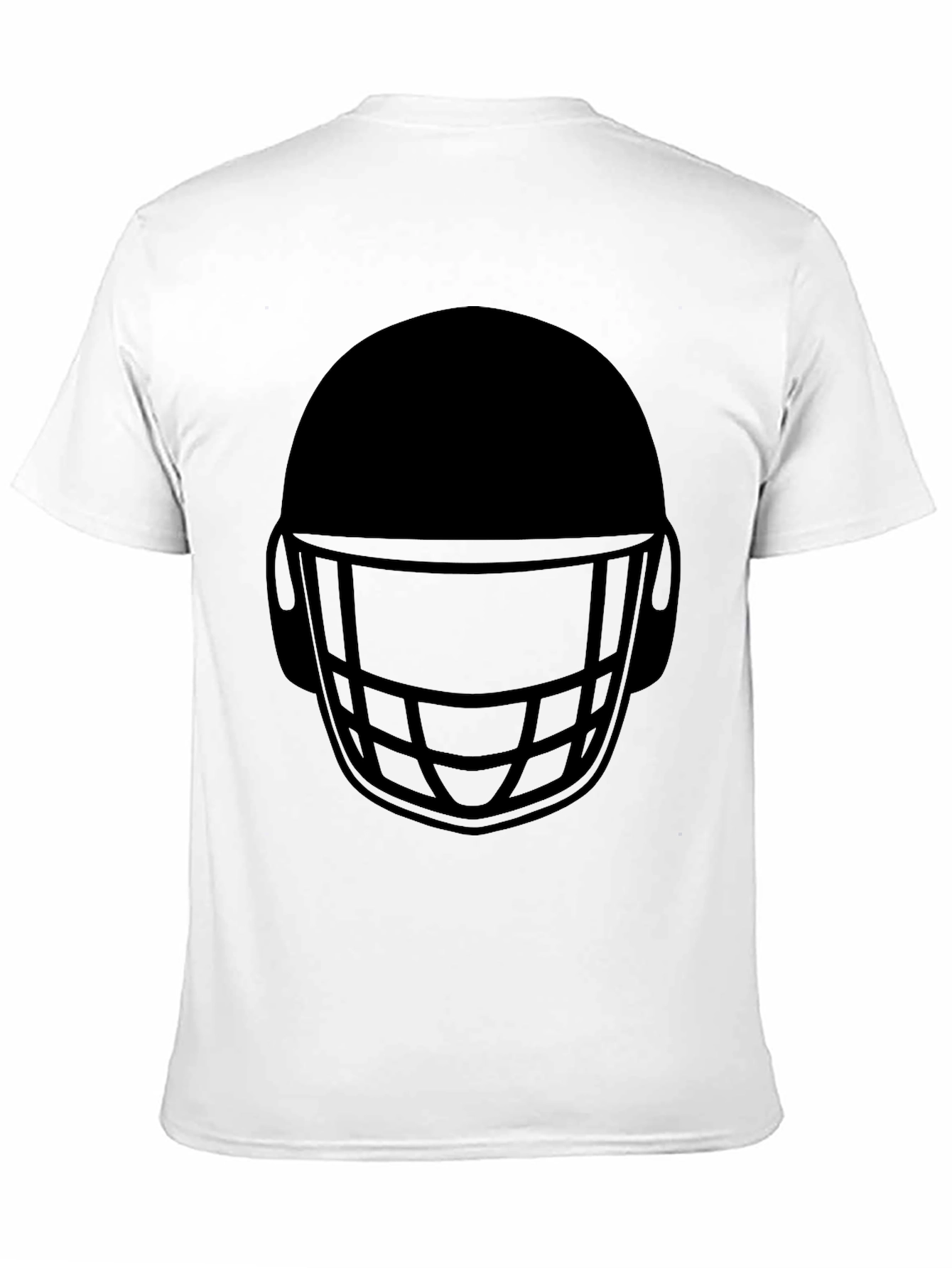 Black Football Helmet Graphic T-Shirt view 11