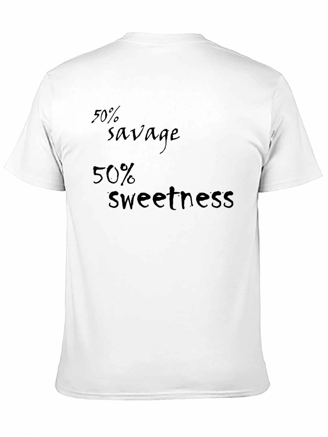 Black 50% Savage 50% Sweetness Graphic Tee view 11