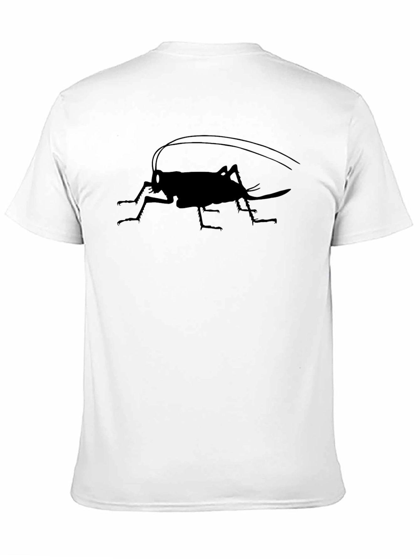 Black Cricket Silhouette Graphic Tee - Men's Black T-Shirt view 11