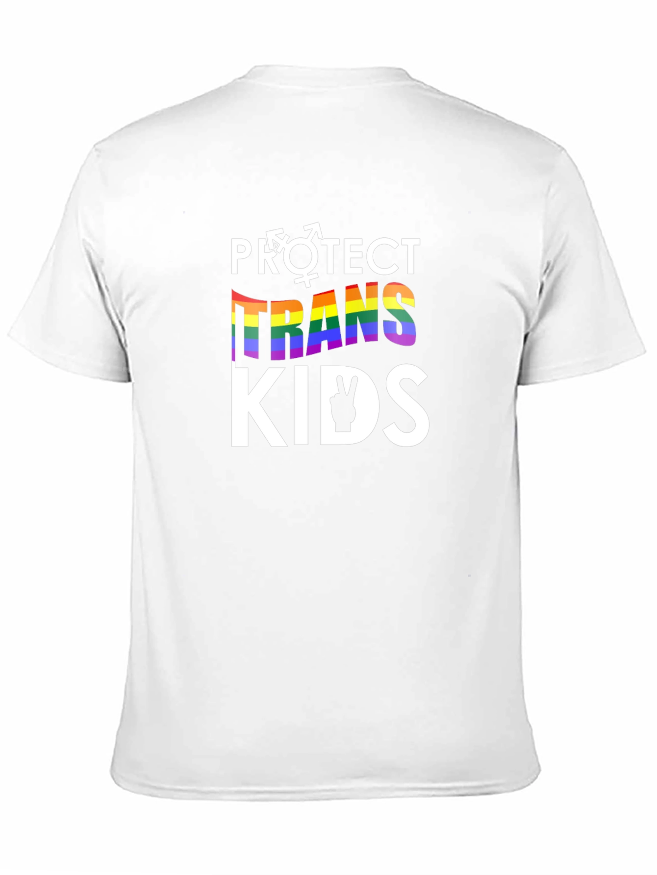 Black Protect Trans Kids T-Shirt - Rainbow Pride LGBTQ+ Support view 11