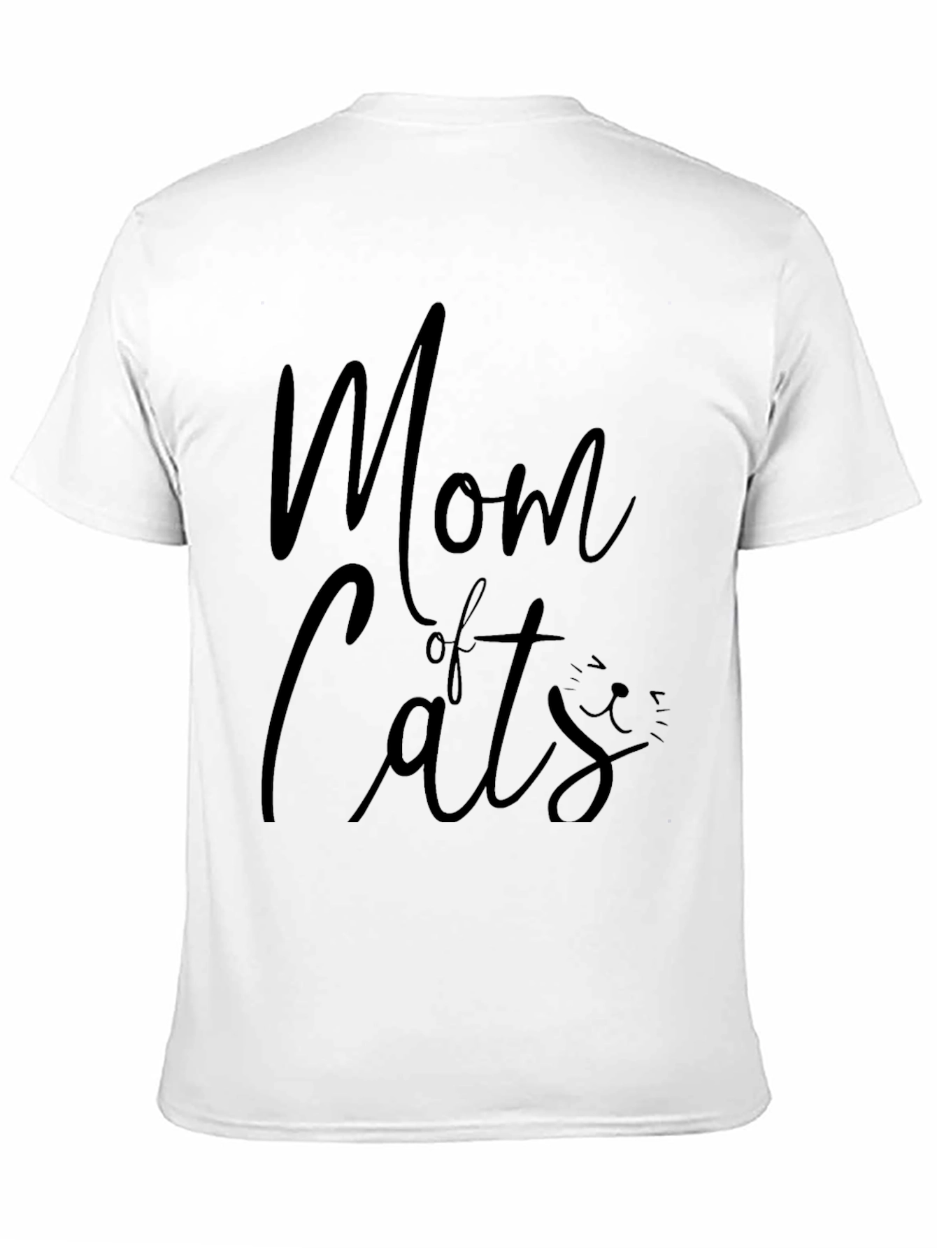Black Mom of Cats Black Graphic T-Shirt view 11