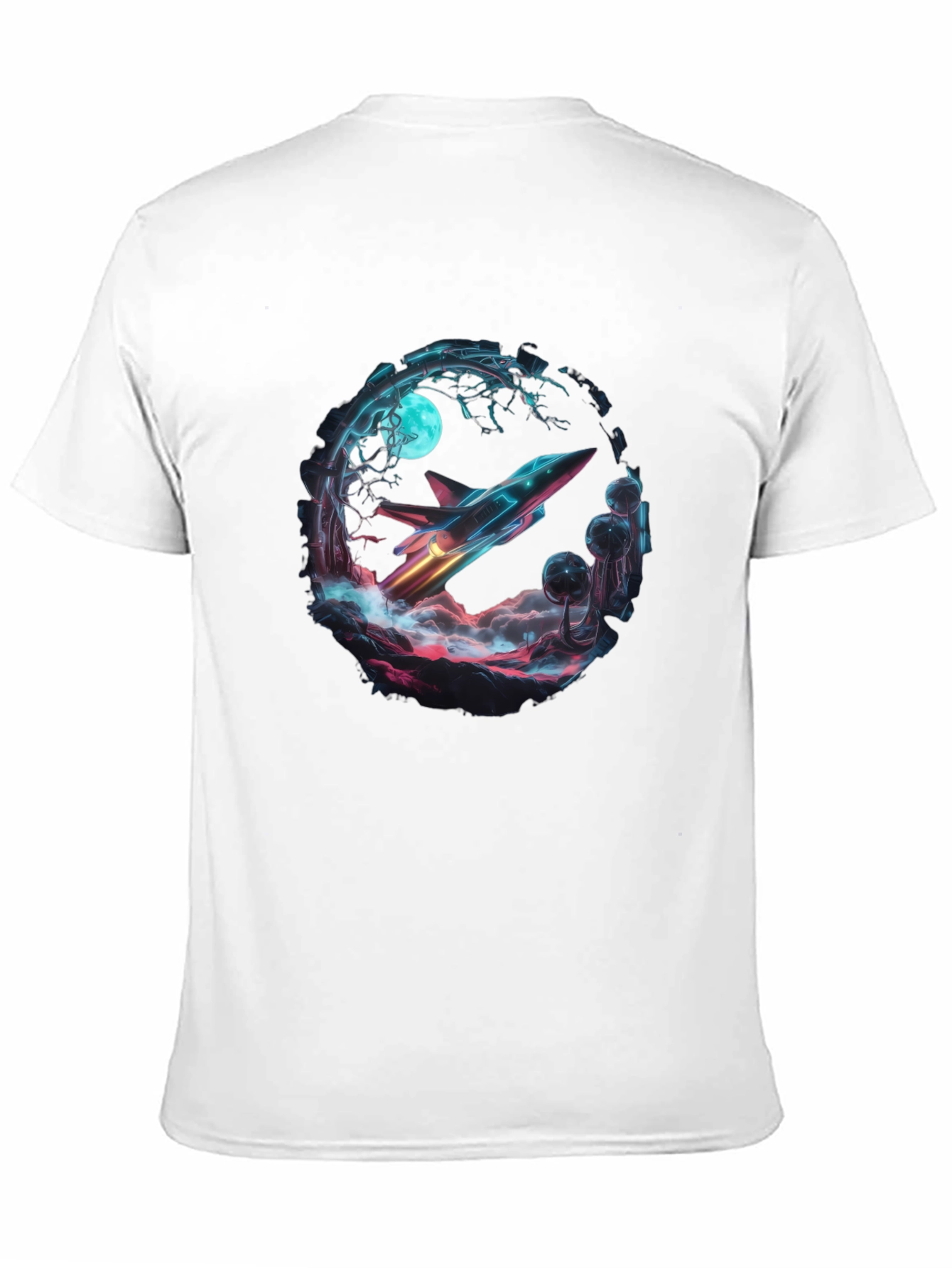 Black Retro Rocket T-Shirt - Black view 11