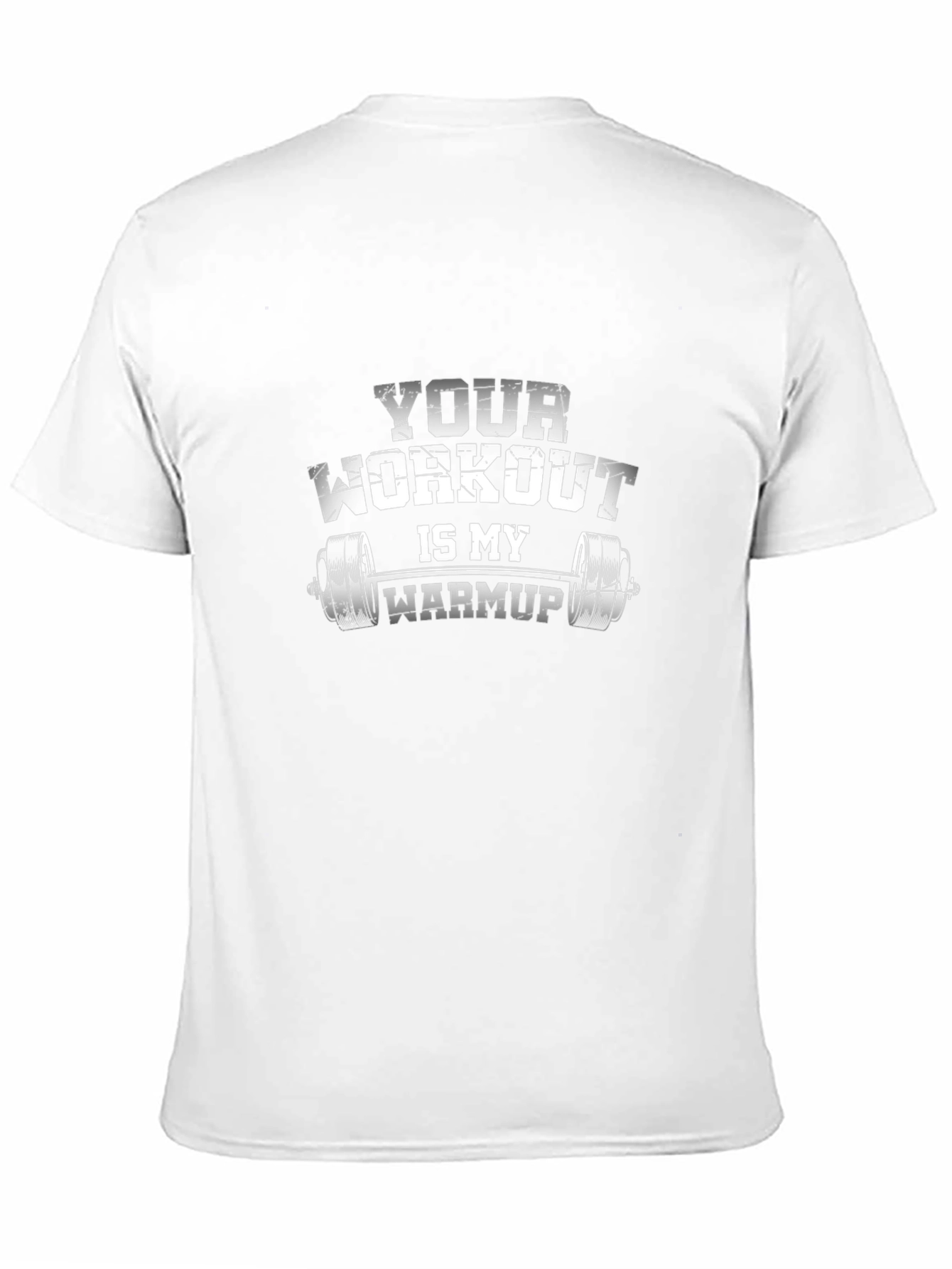 Black Workout Humor T-Shirt: Your Workout is My Warmup view 11