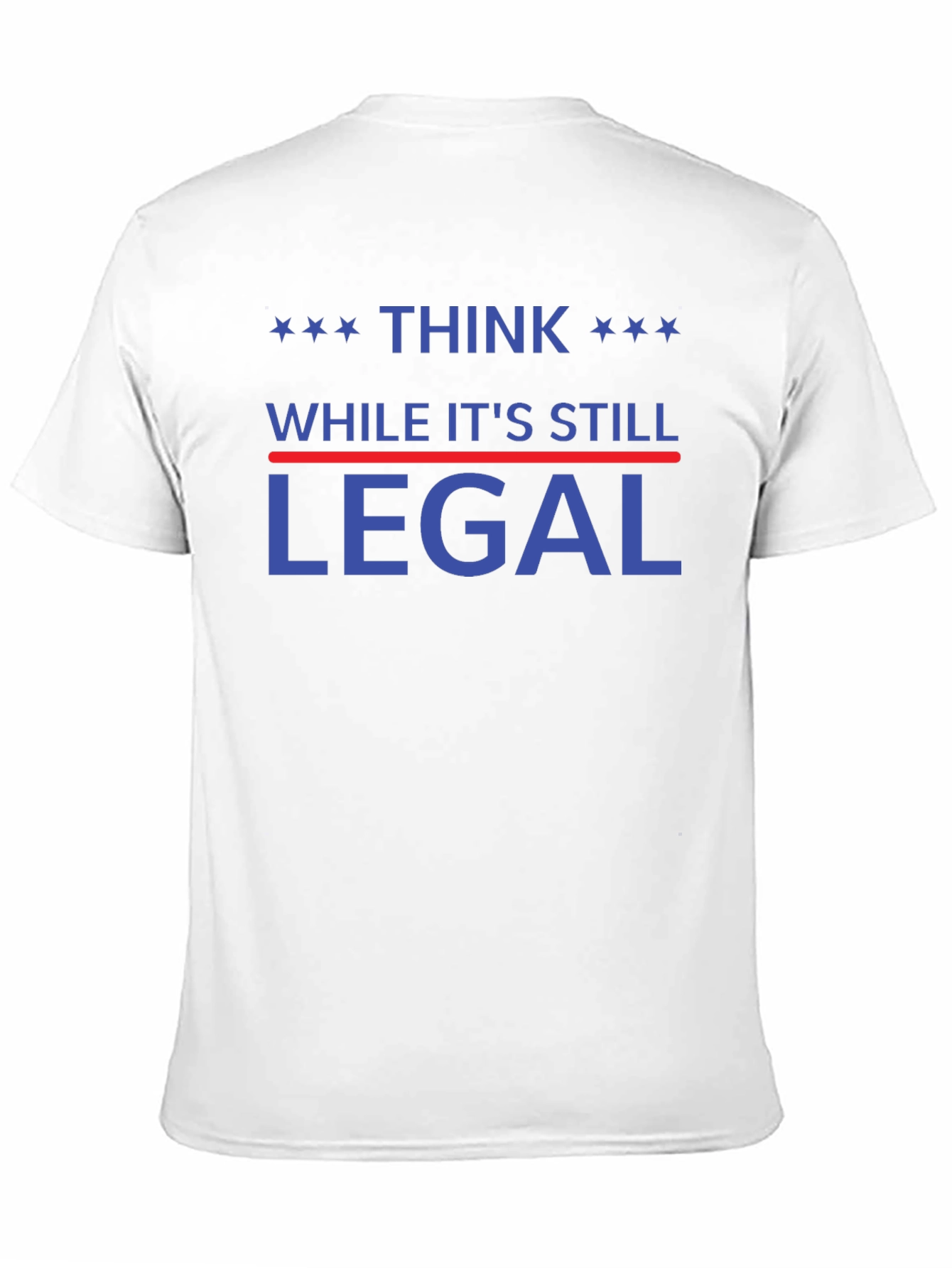 Black Think While It's Still Legal T-Shirt view 11