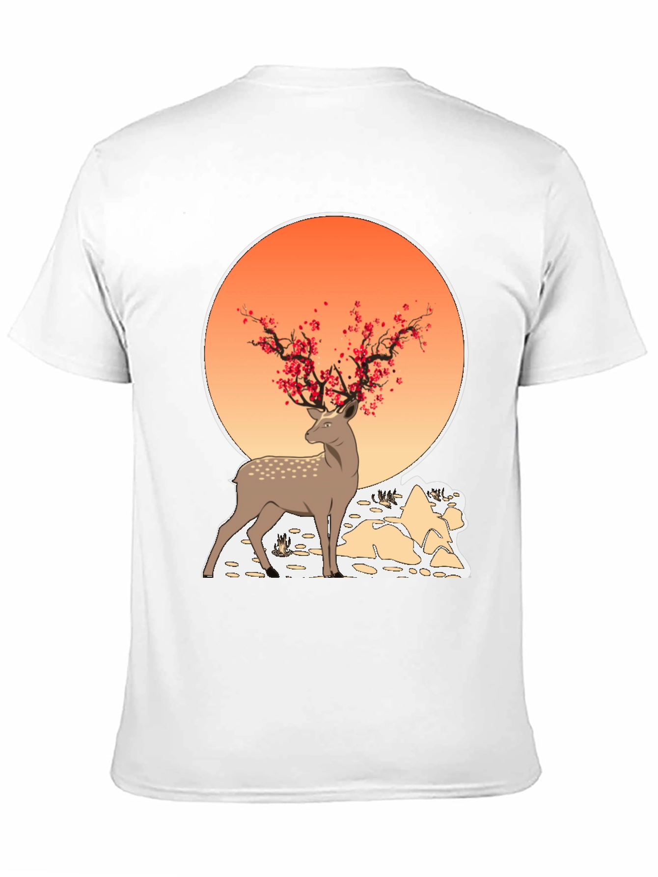 Black Deer Cherry Blossom Graphic Tee view 11