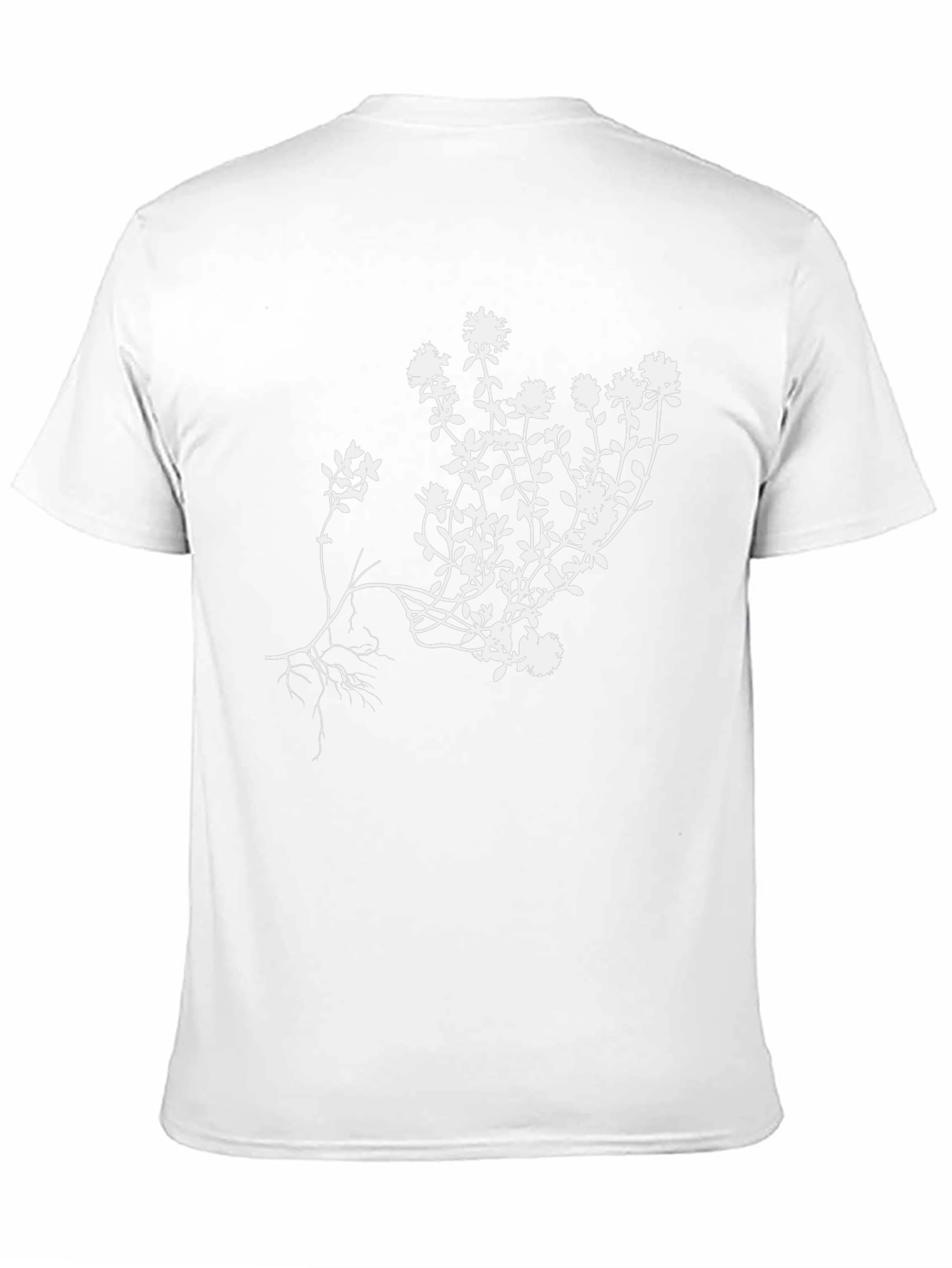 Black Black Thyme Herb T-Shirt view 11