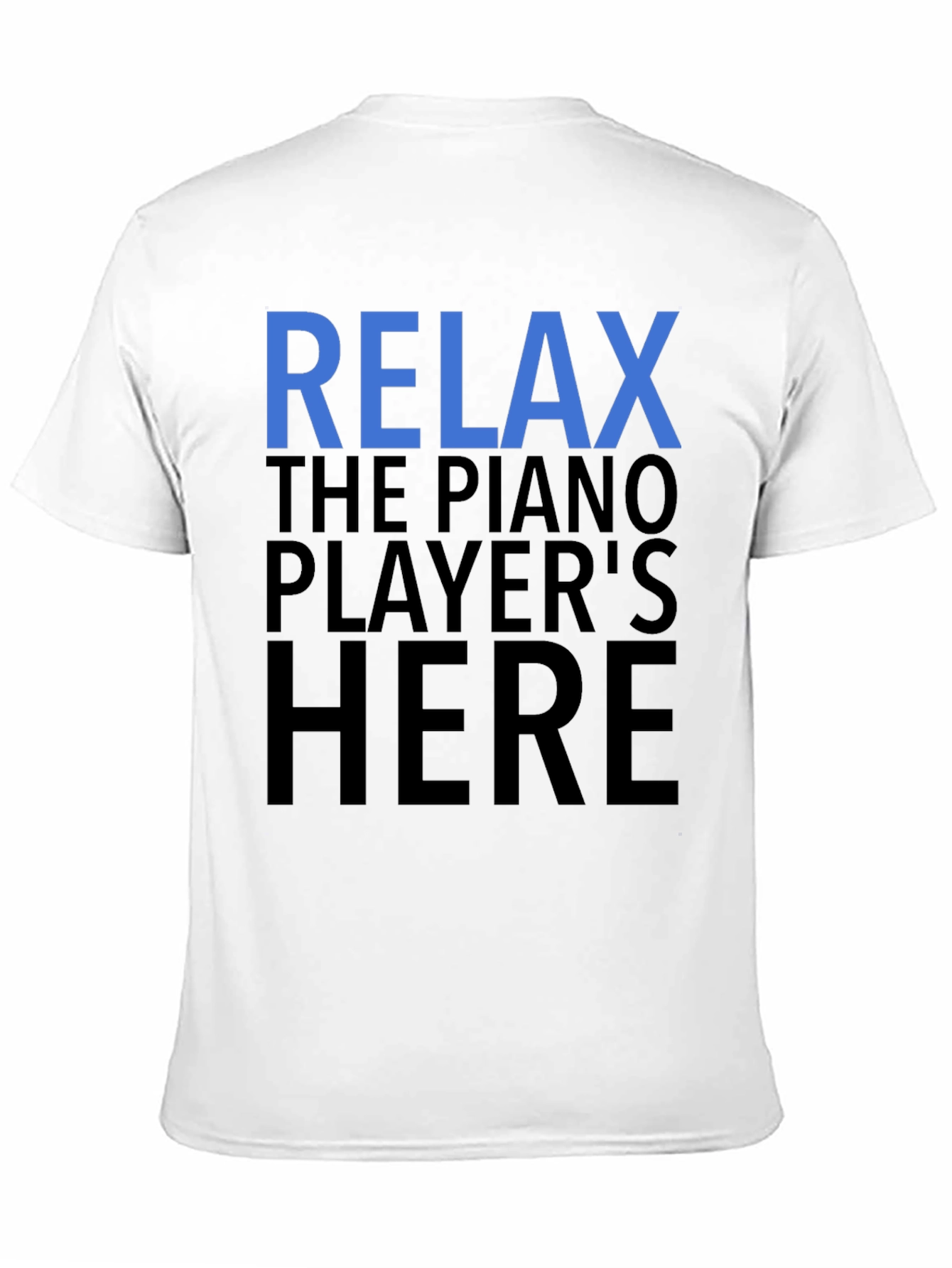 Black Relax Piano Player T-Shirt view 11