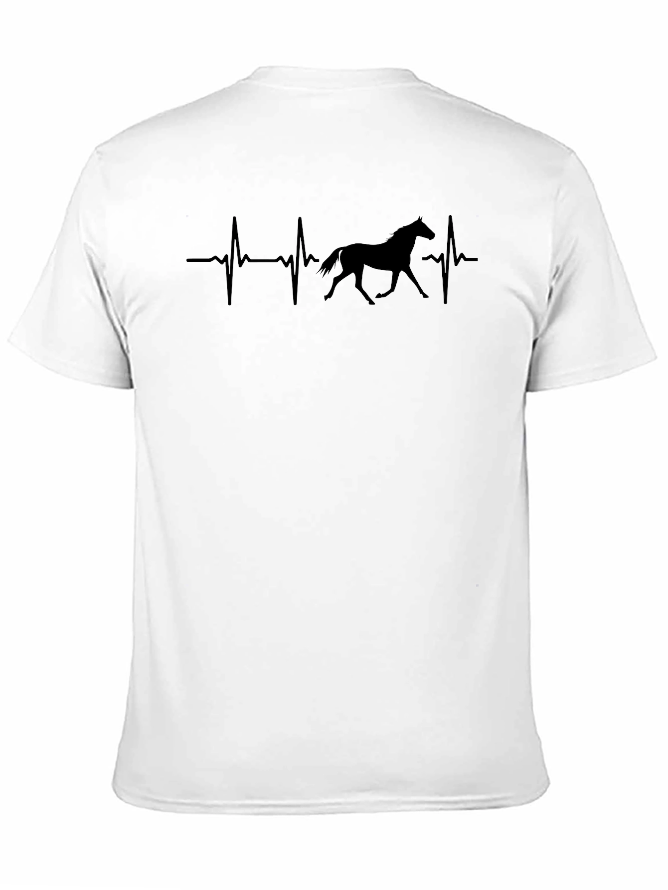 Black Horse Heartbeat T-Shirt - Equestrian Love view 11