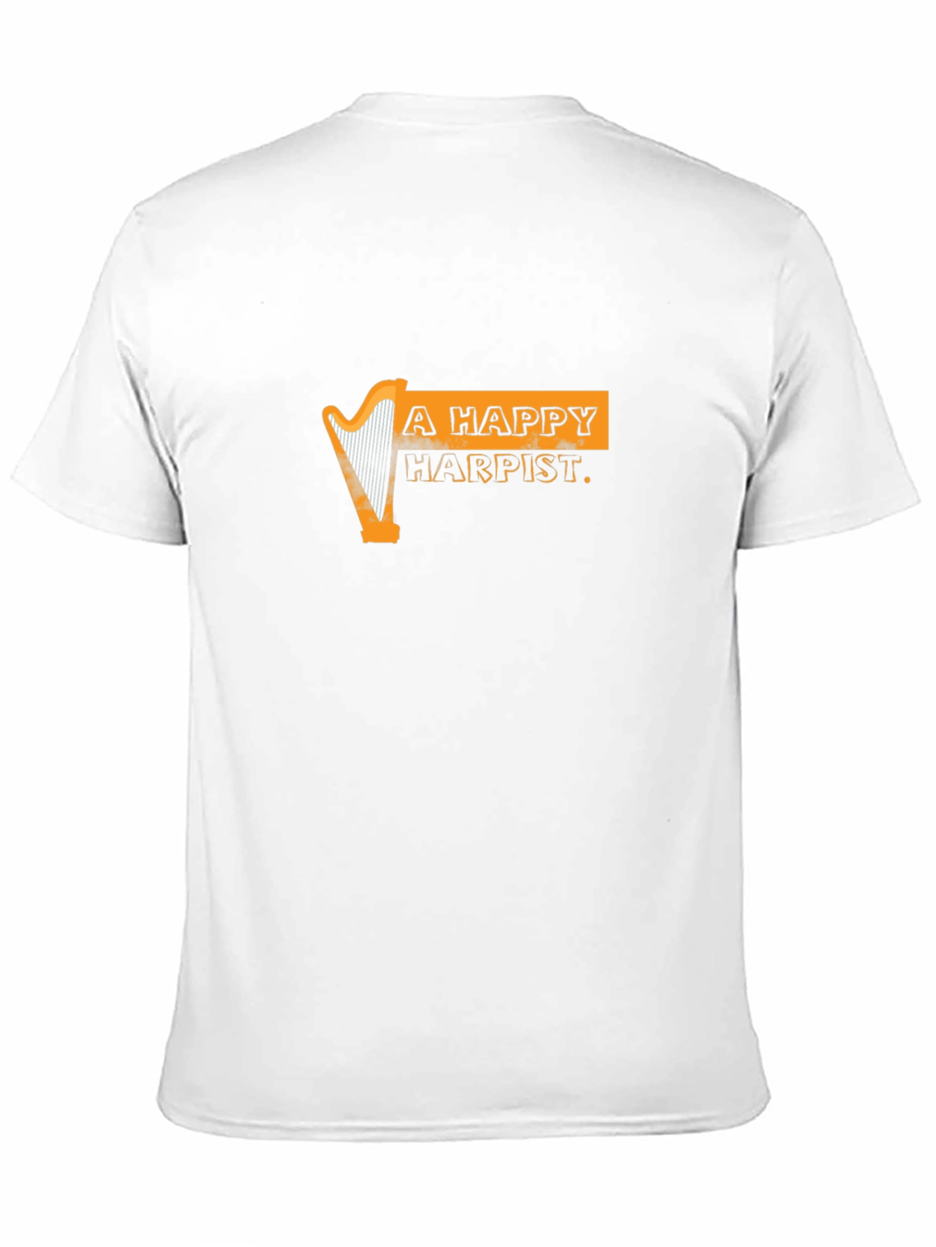 Black Happy Harpist Black Graphic Tee view 11