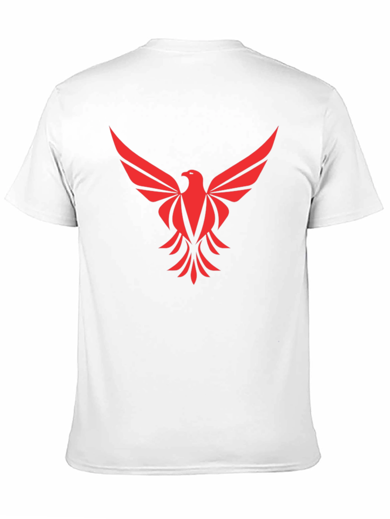 Black Red Phoenix Graphic Tee - Black Cotton Comfort view 11