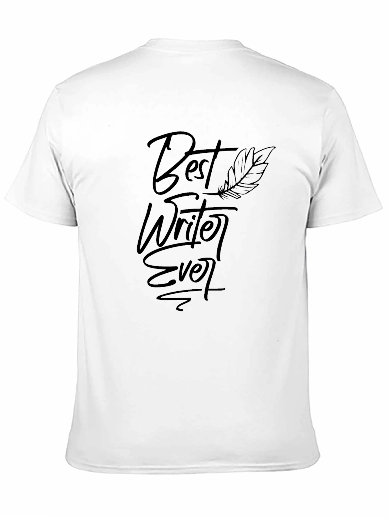 Black Best Writer Ever Black T-Shirt - Premium Quality view 11