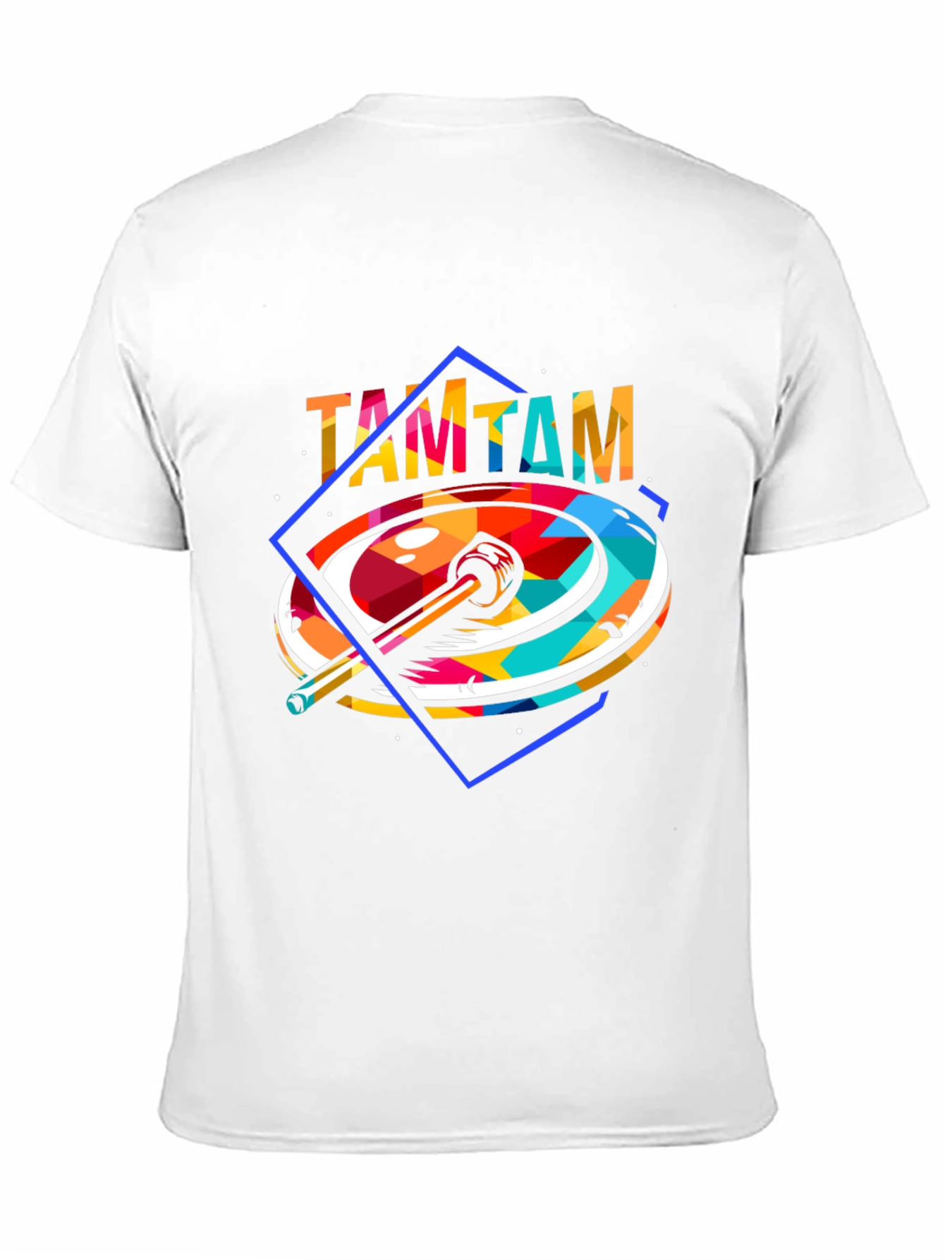 Black Abstract TAMTAM Graphic T-Shirt view 11