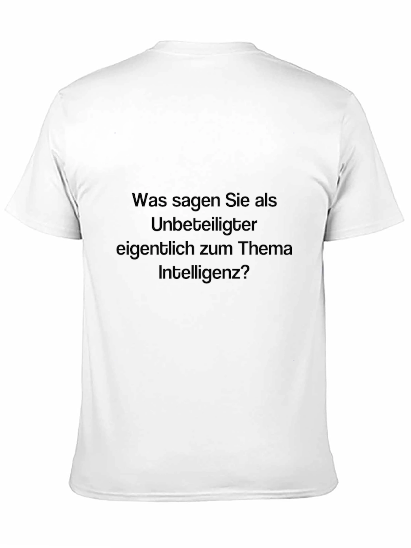 Black Inteligenz T-Shirt - German Text Novelty Tee view 11