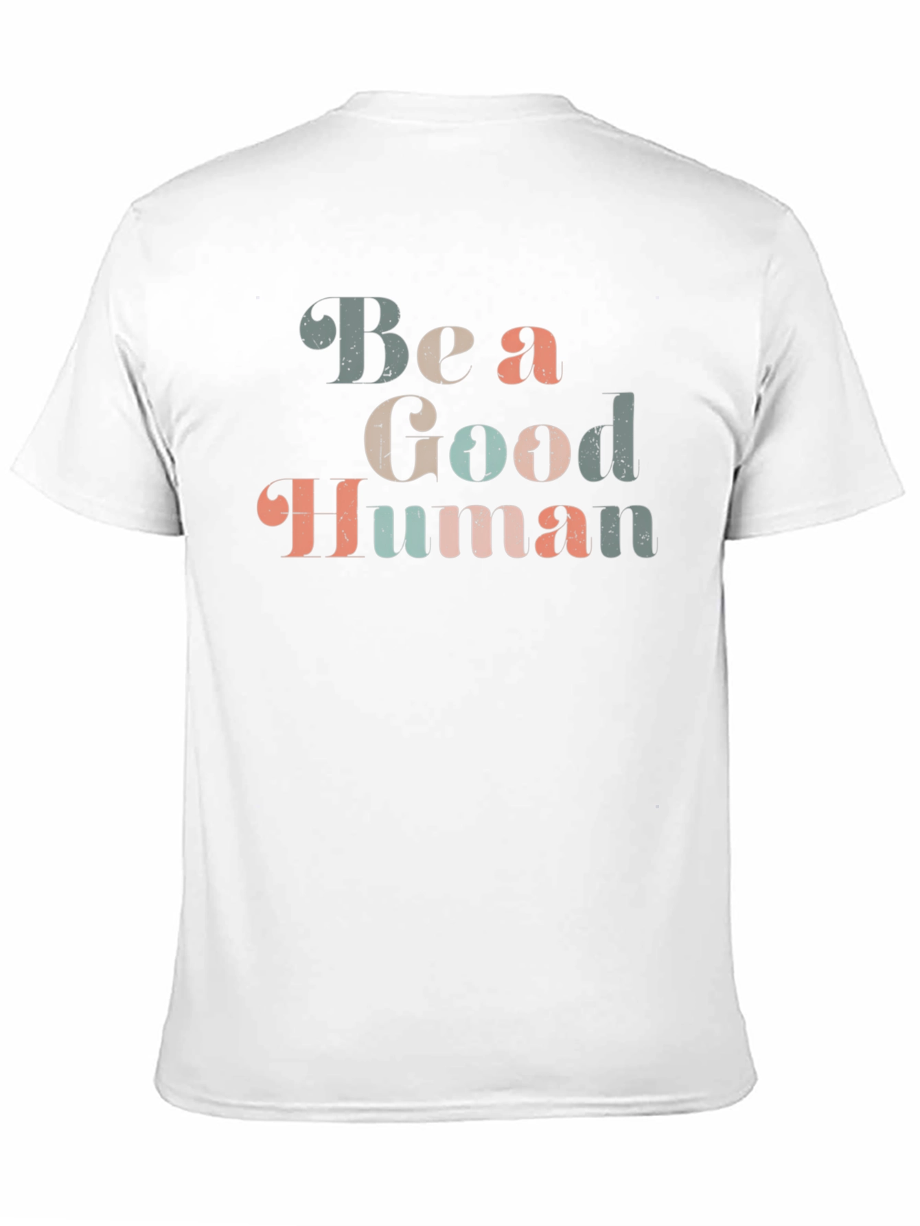 Black Be a Good Human Graphic Tee view 11