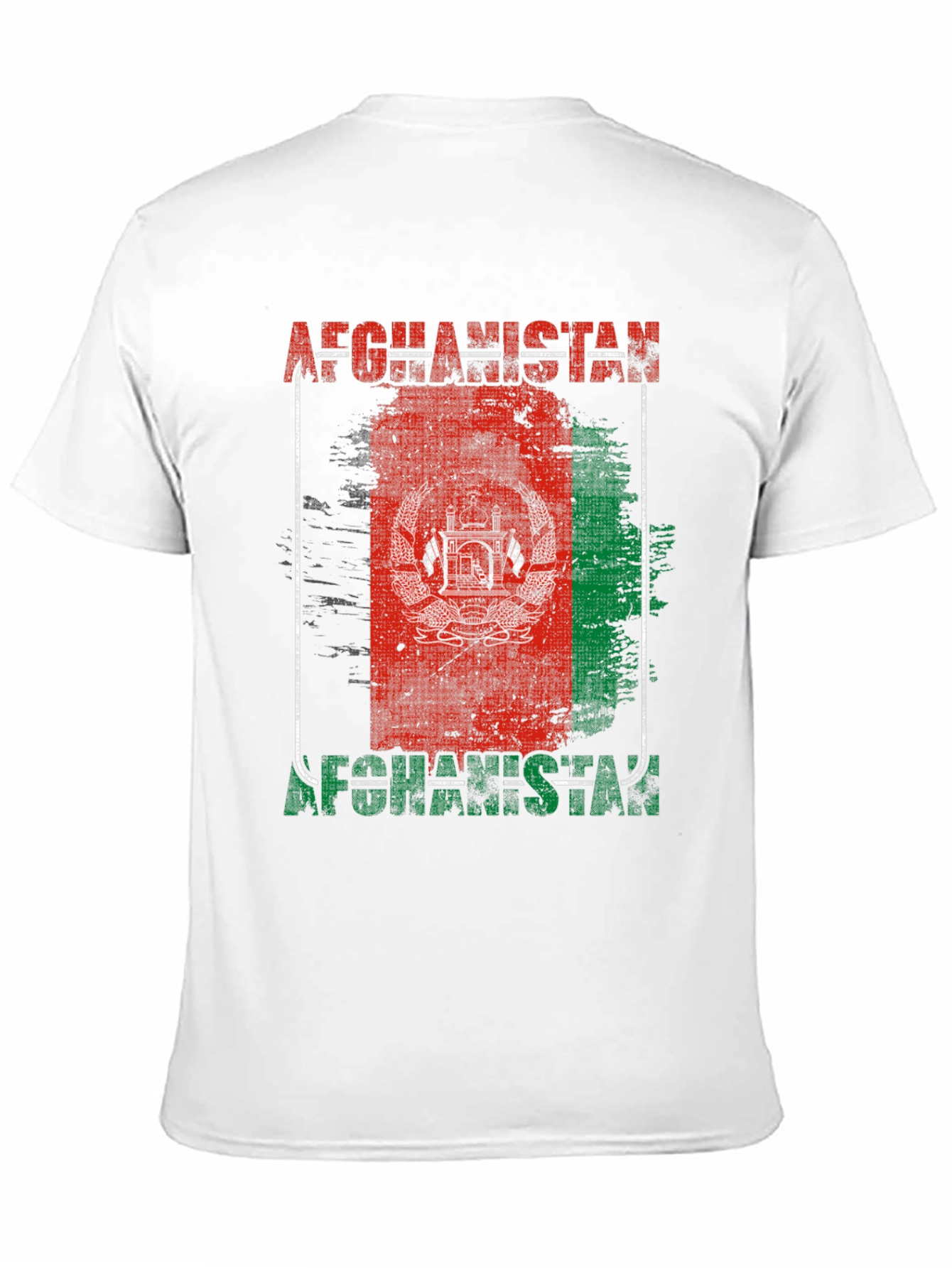 Black Afghanistan Flag Graphic T-Shirt view 11