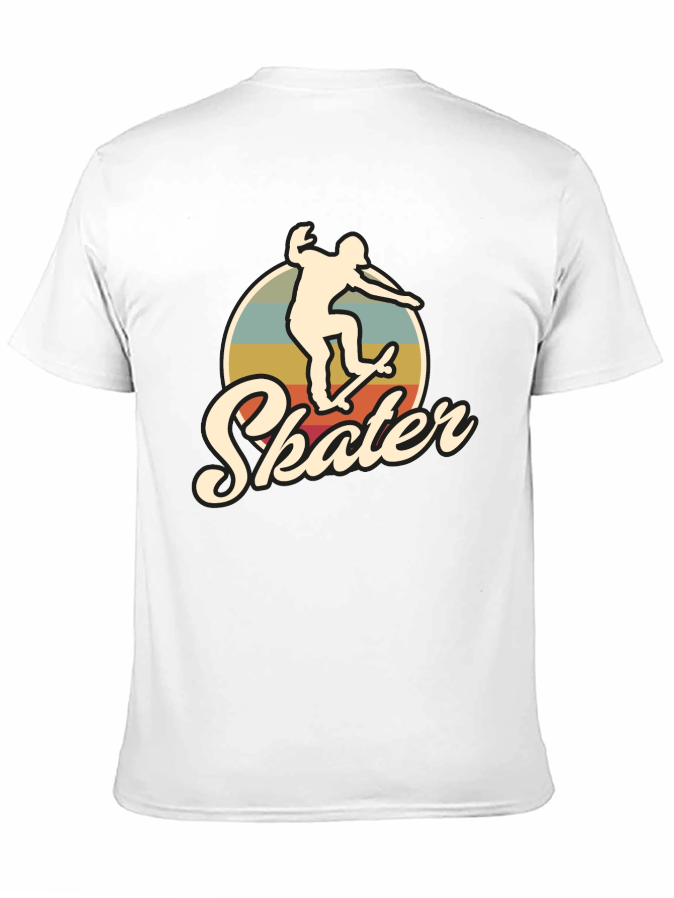 Black Retro Skater T-Shirt - Vintage Style Skateboarding Tee view 11