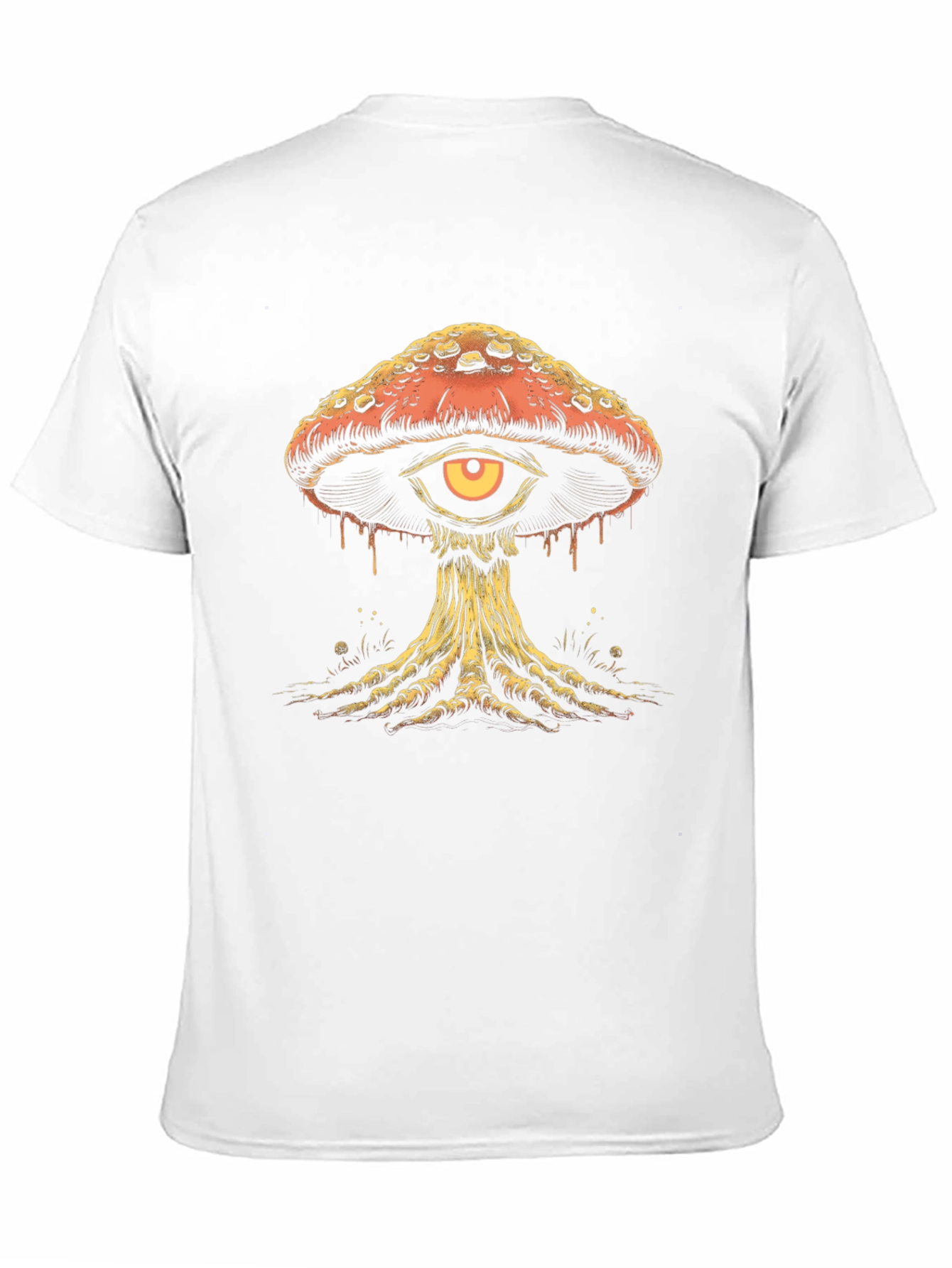 Black Mystic Mushroom Eye Graphic Tee view 11
