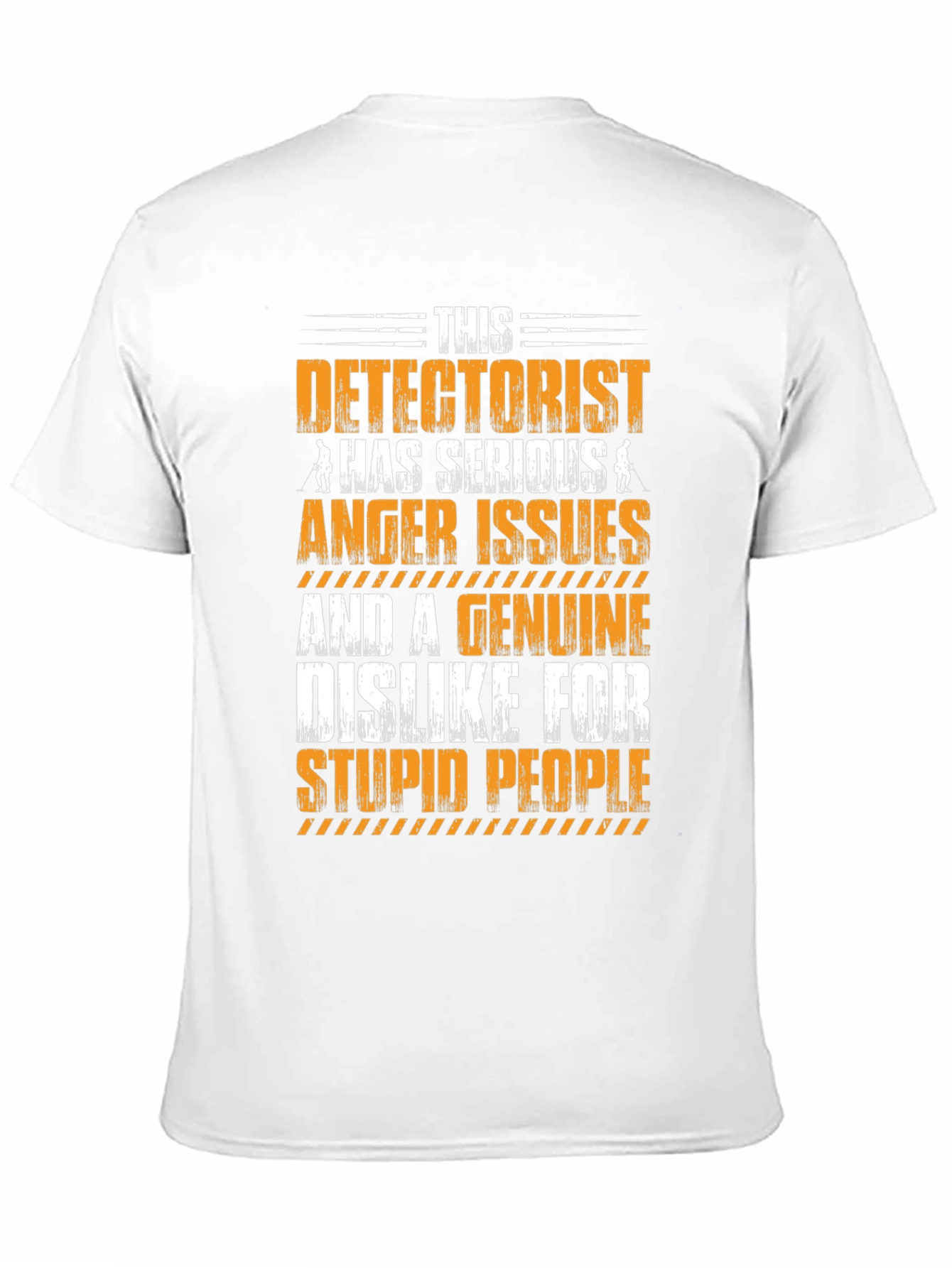 Black Detectorist Serious Anger Issues Graphic Tee view 11