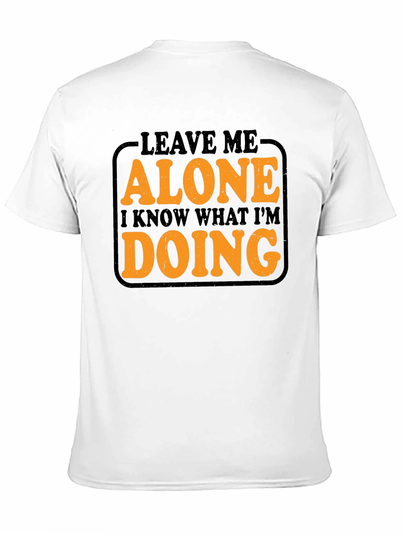 Black Leave Me Alone Graphic Tee - Men's Black T-Shirt view 11