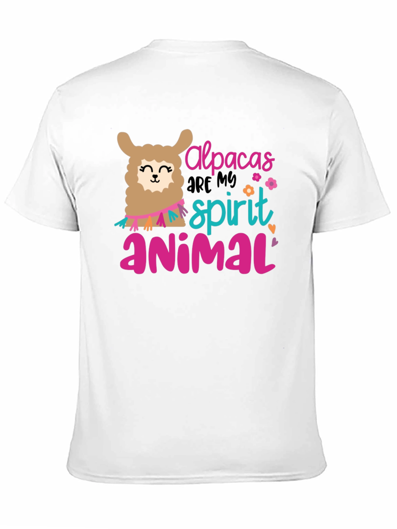 Black Alpacas Are My Spirit Animal Black T-Shirt view 11