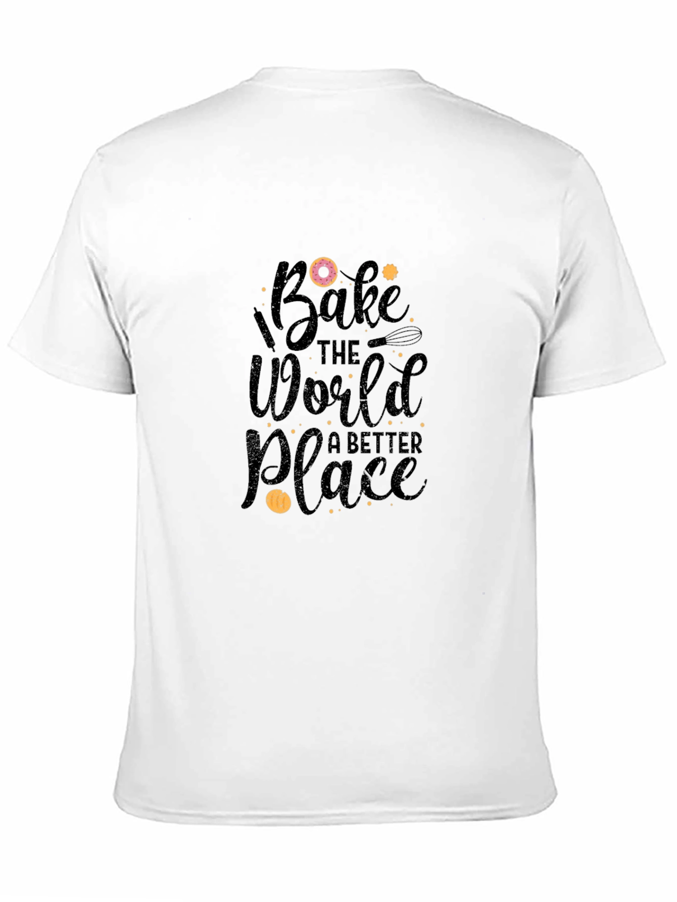 Black Bake the World Better Black T-Shirt view 11