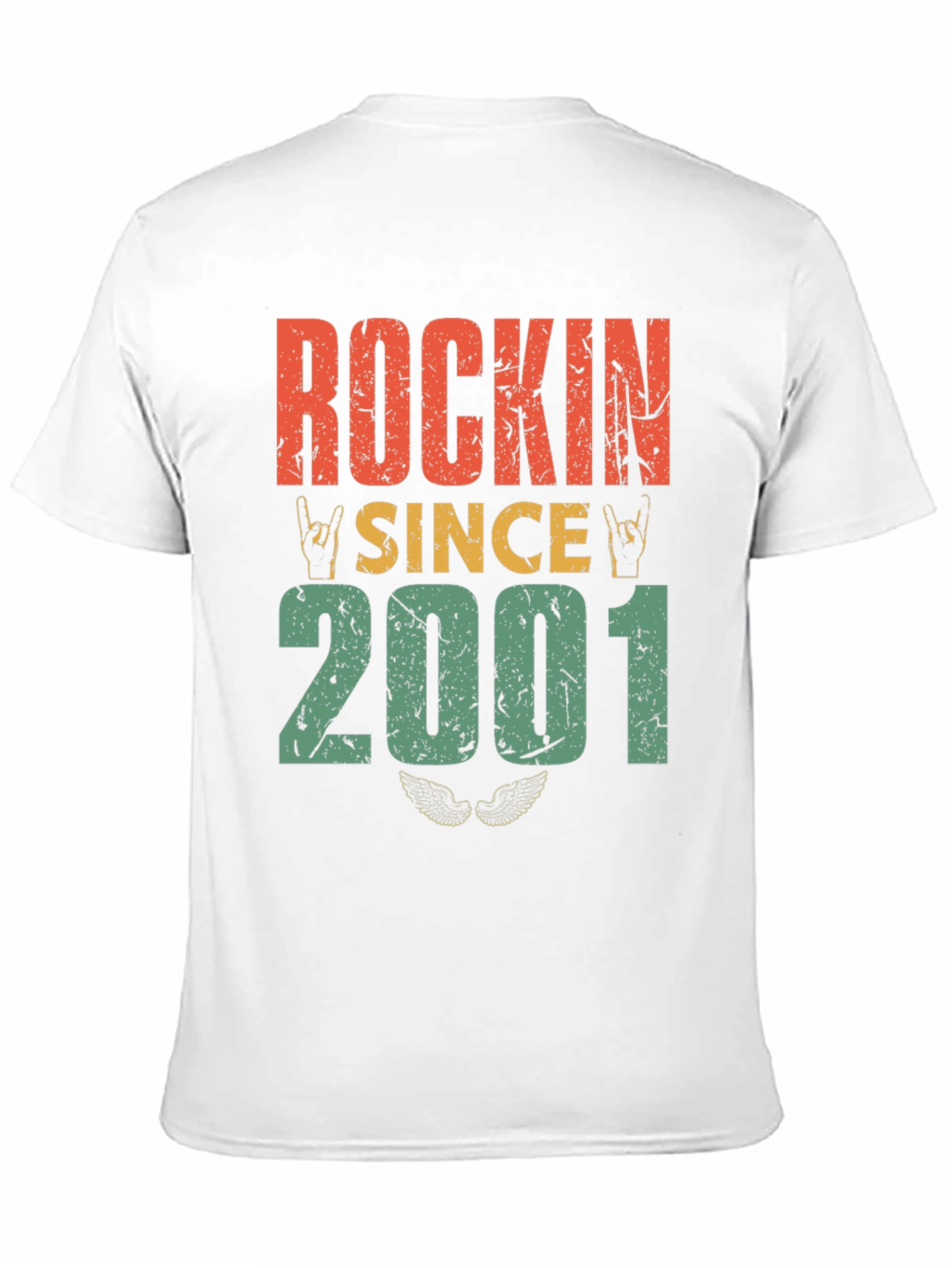 Black Rockin' Since 2001 Graphic T-Shirt view 11