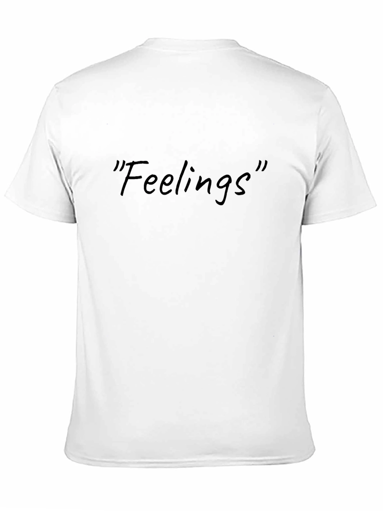 Black Feelings Graphic Tee - Minimalist Black T-Shirt view 11