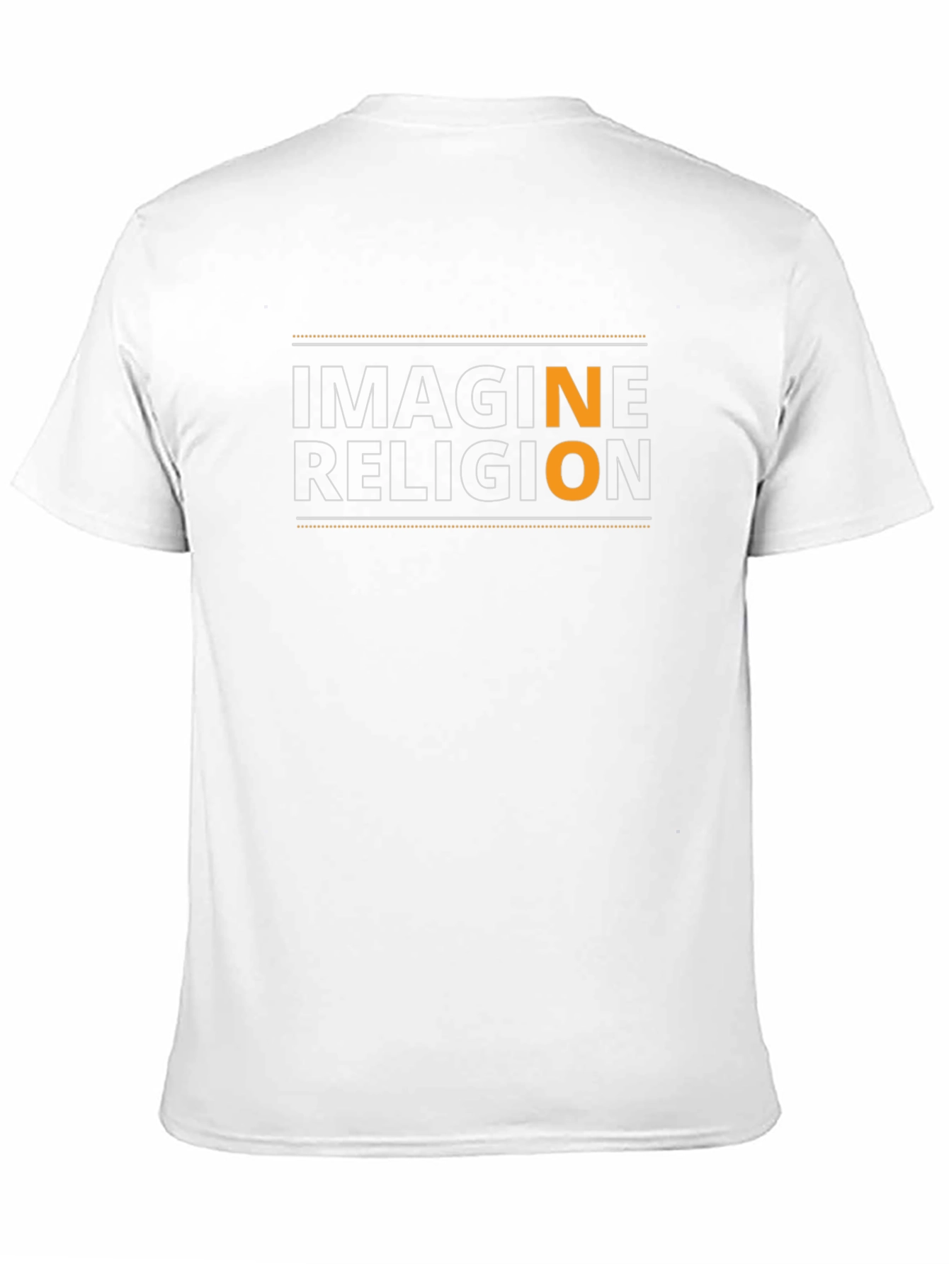 Black Imagine No Religion T-Shirt - Black view 11