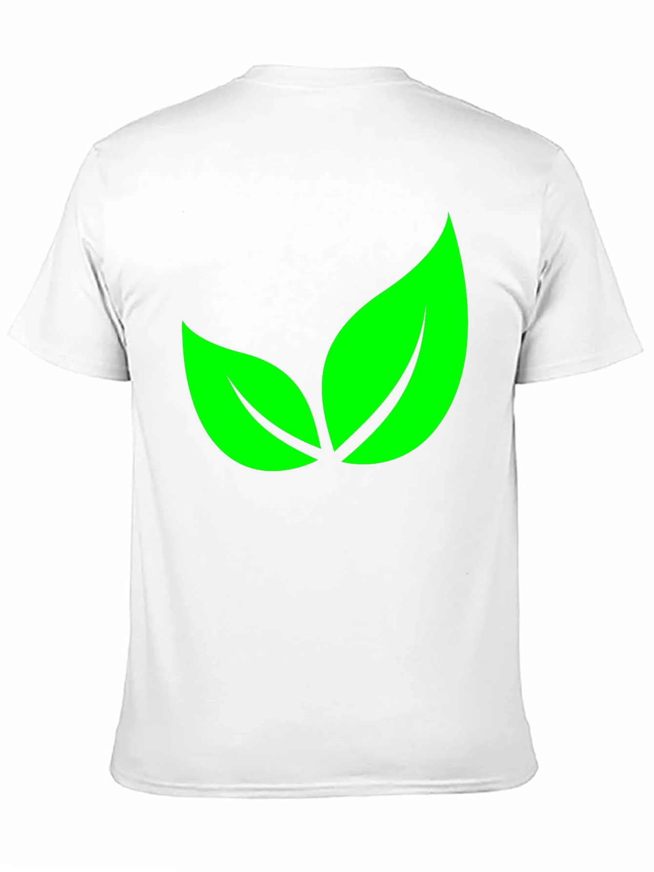 Black Green Leaves Graphic Black T-Shirt view 11