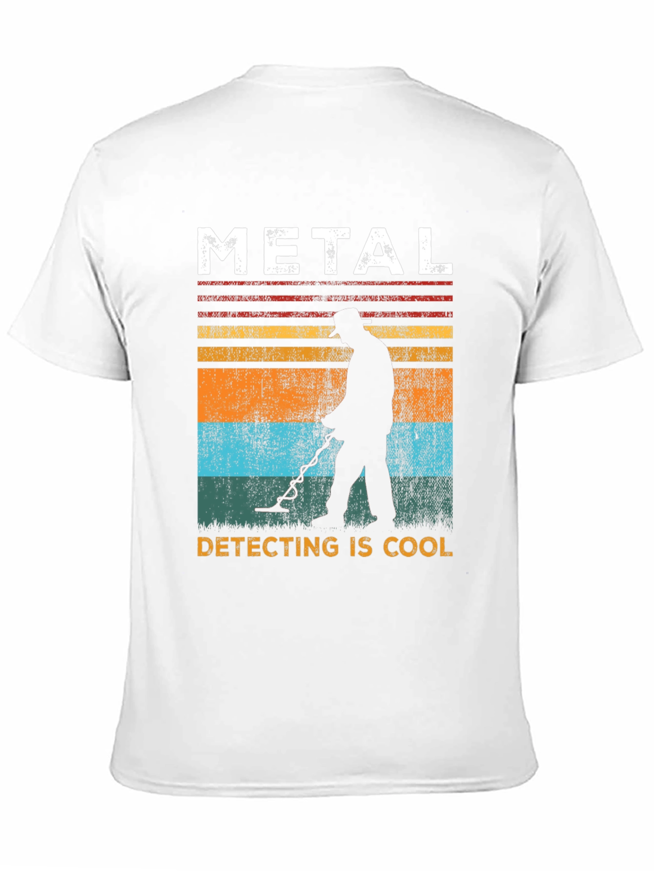 Black Metal Detecting is Cool Black T-Shirt view 11