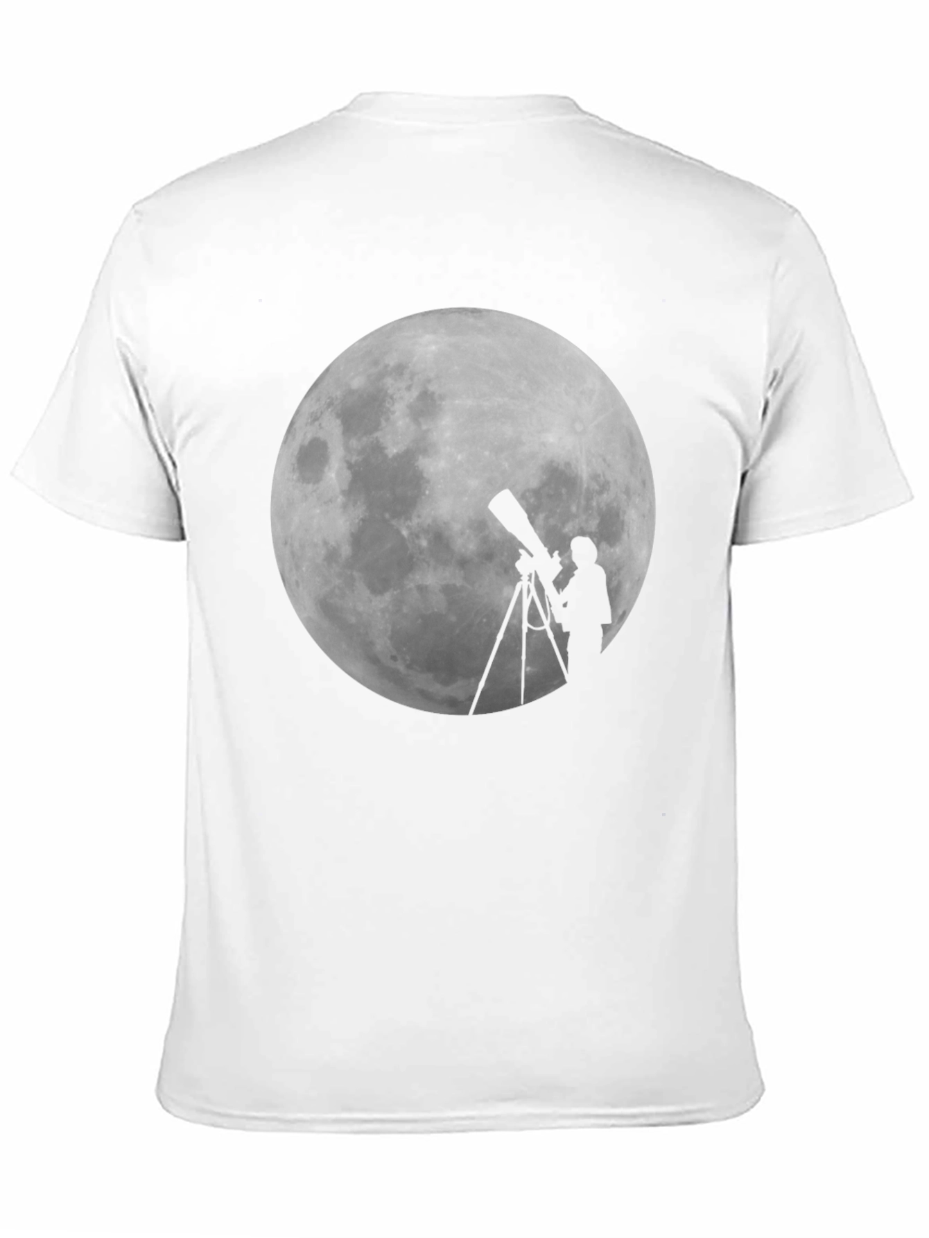 Black Moon Gazing Telescope Graphic T-Shirt view 11